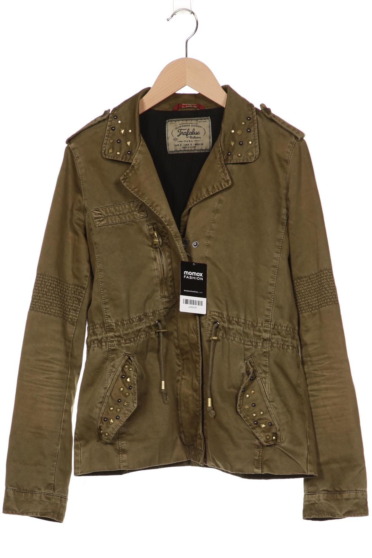 

ZARA Damen Jacke, grün