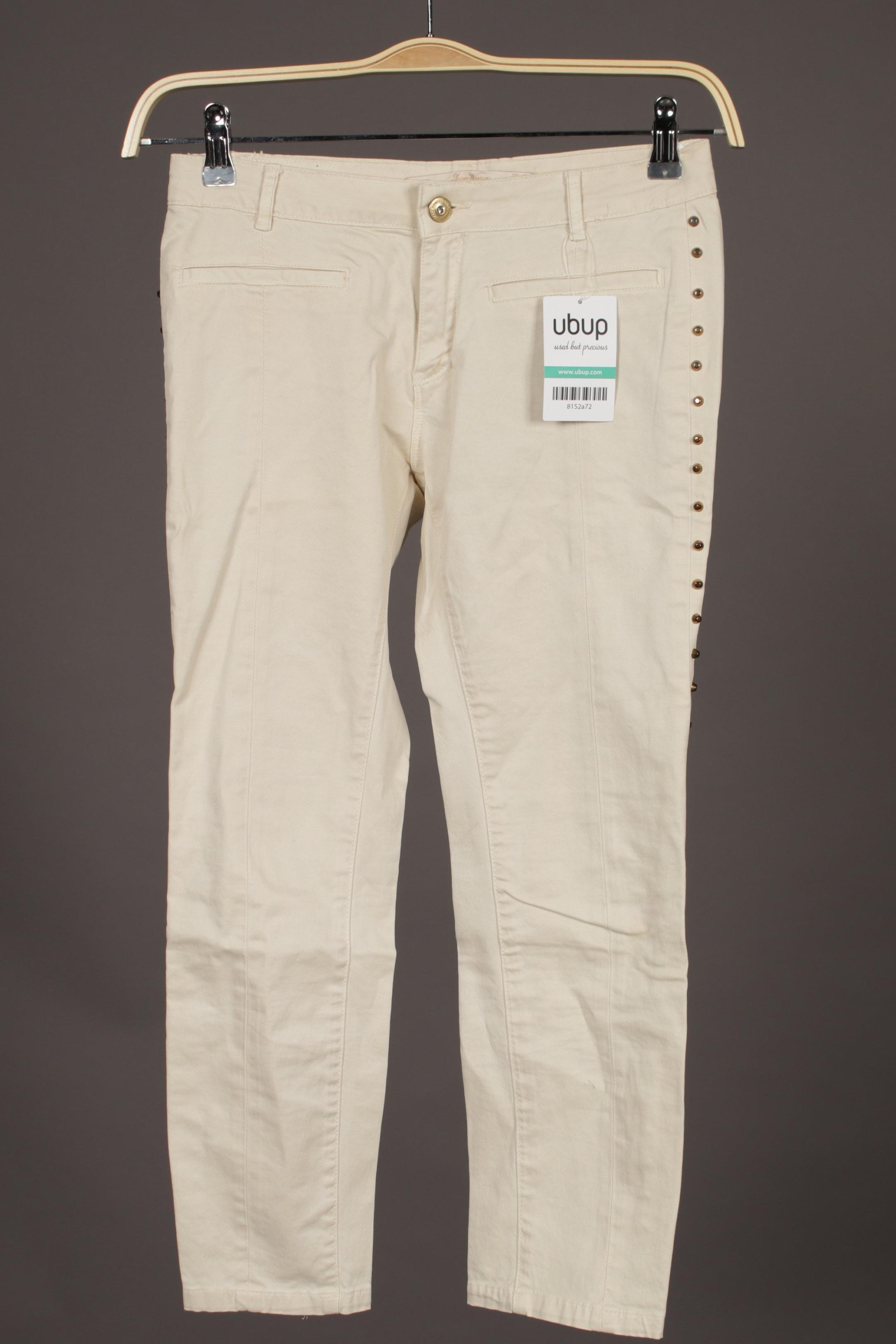 

Zara Damen Jeans, cremeweiß, Gr. 36