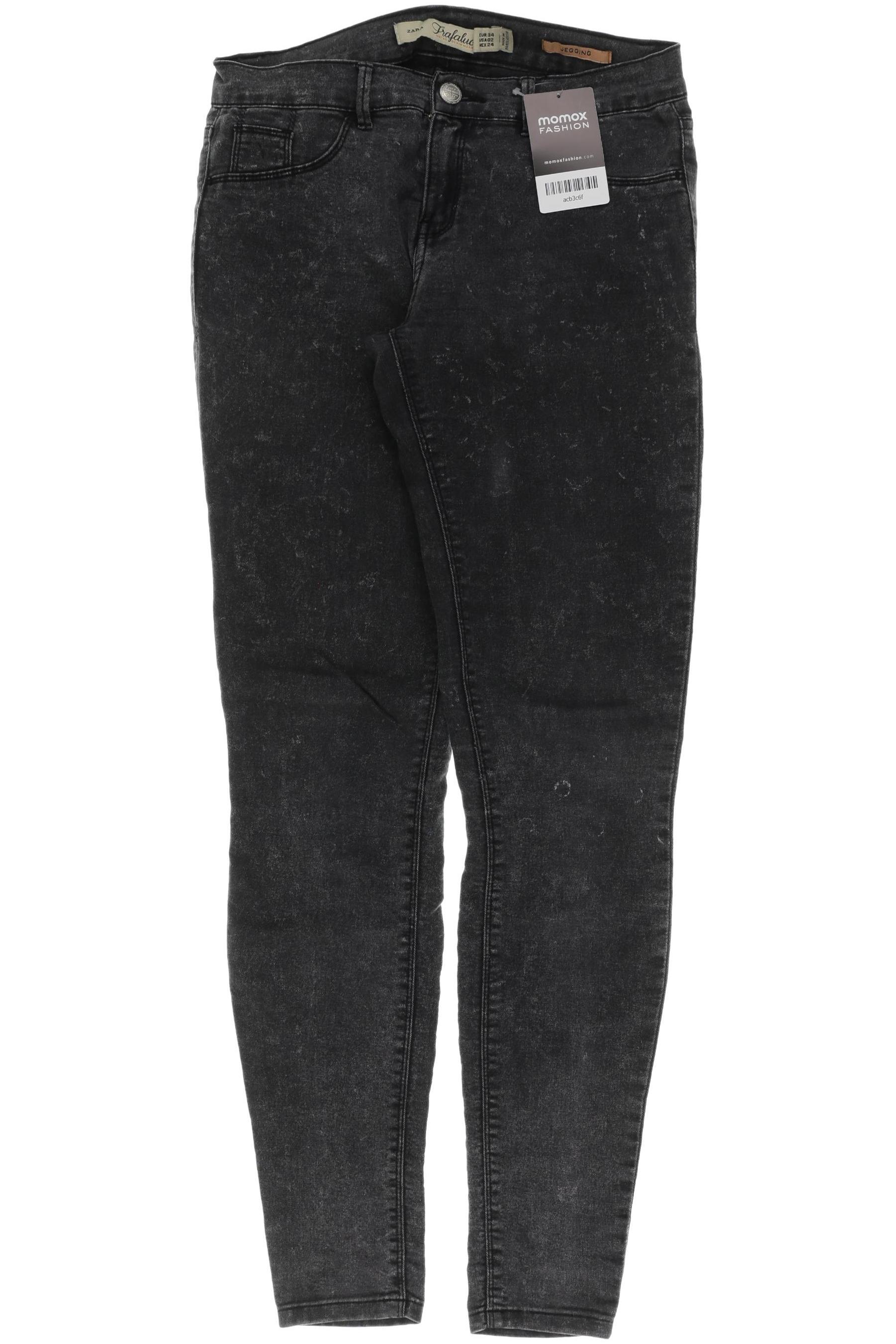 

ZARA Damen Jeans, grau