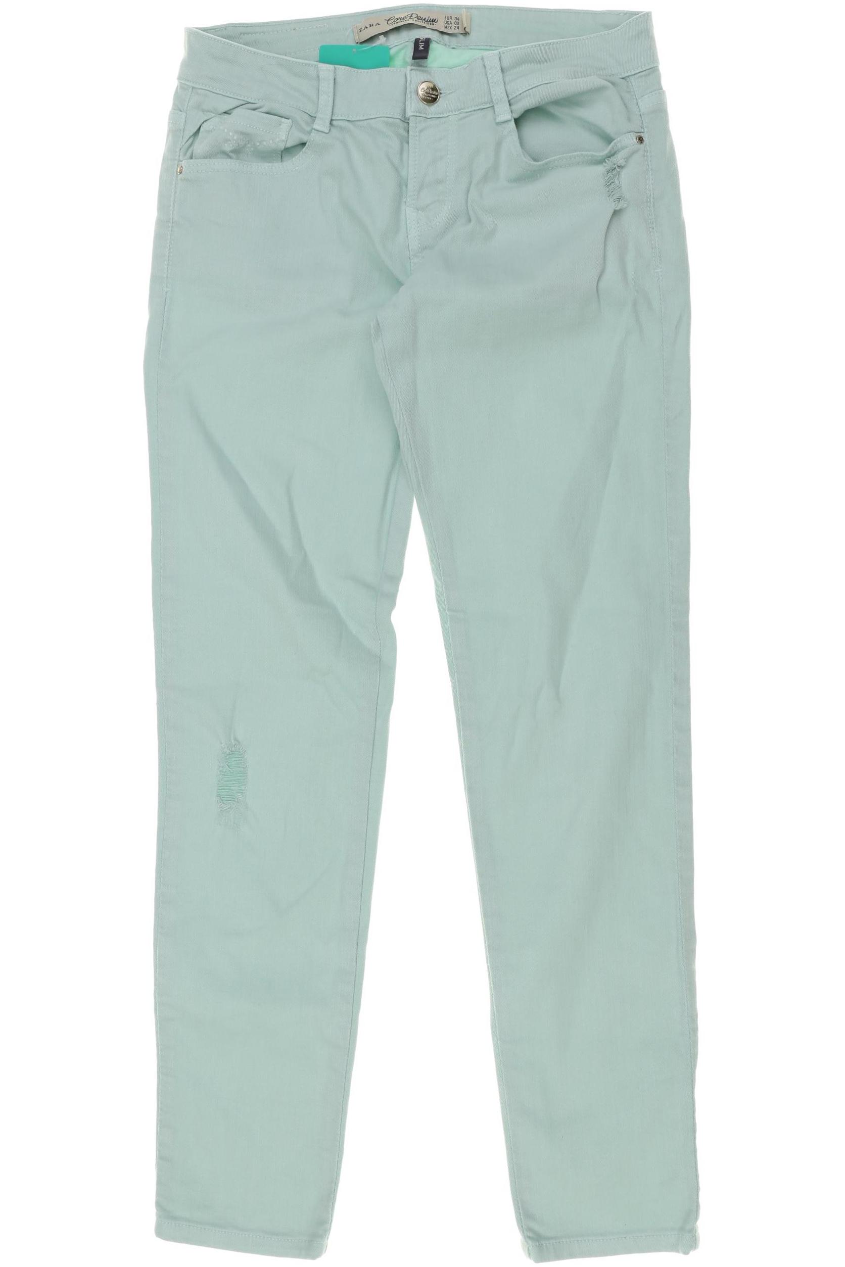 

Zara Damen Jeans, grün, Gr. 34