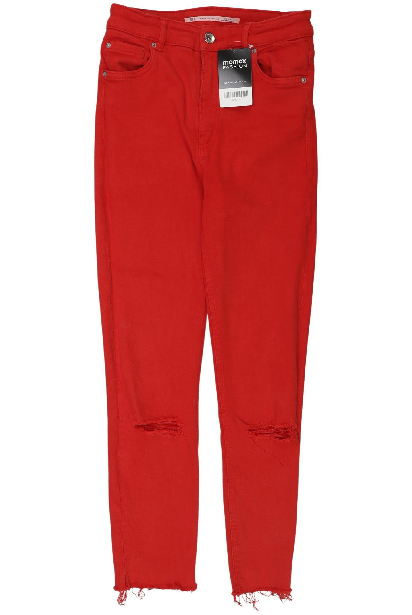 

Zara Damen Jeans, rot, Gr. 38