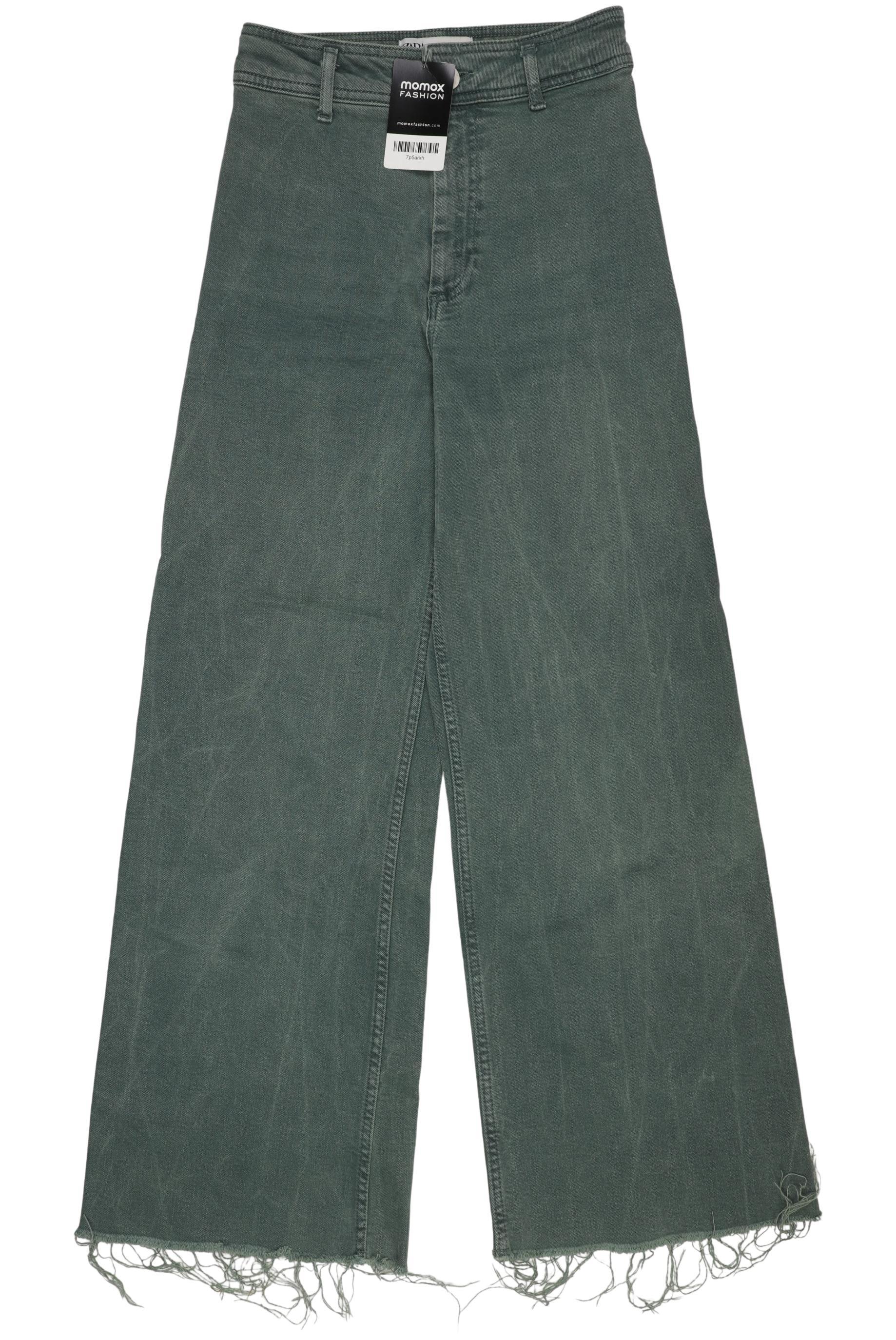 

Zara Damen Jeans, grün, Gr. 34