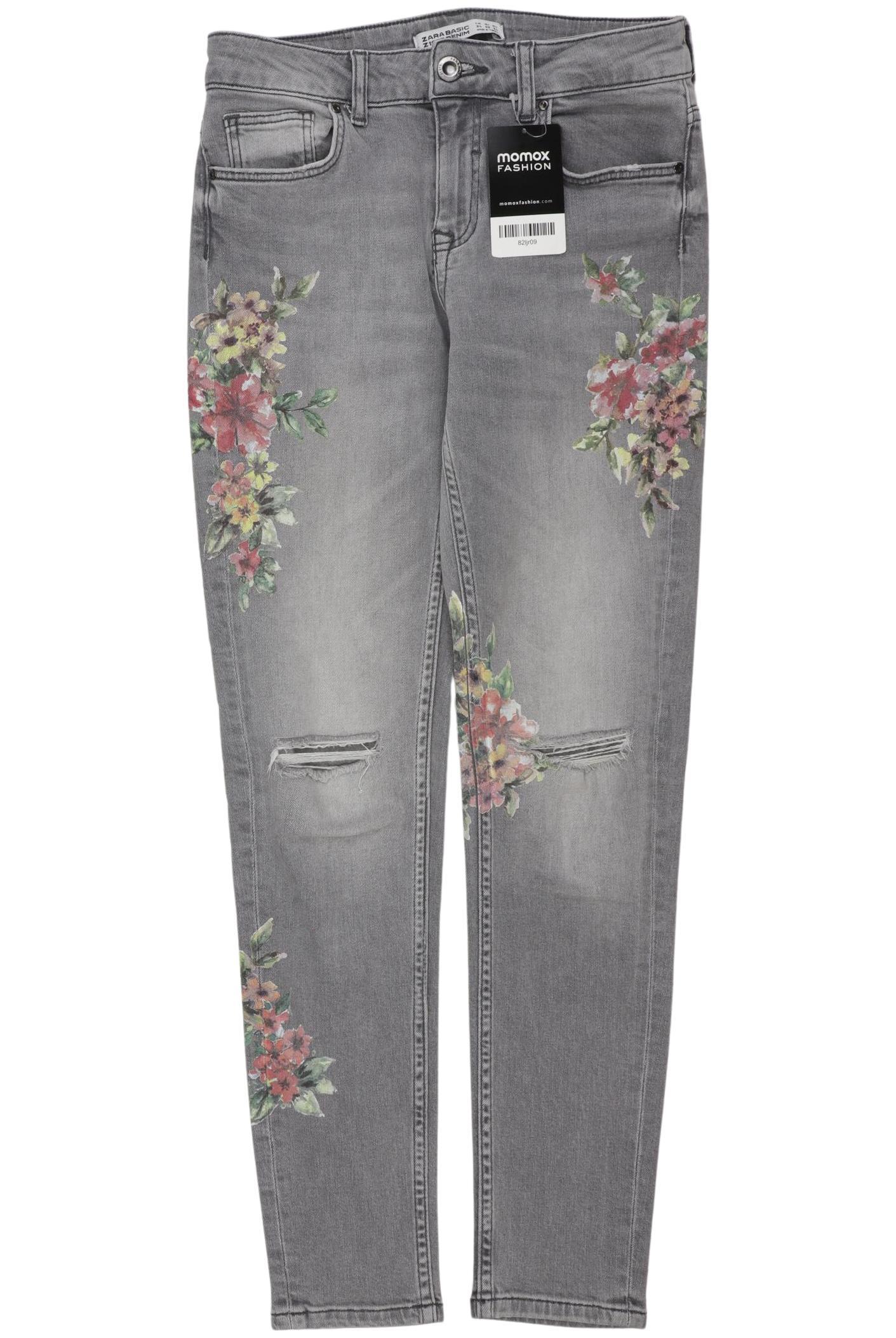 

Zara Damen Jeans, grau, Gr. 34