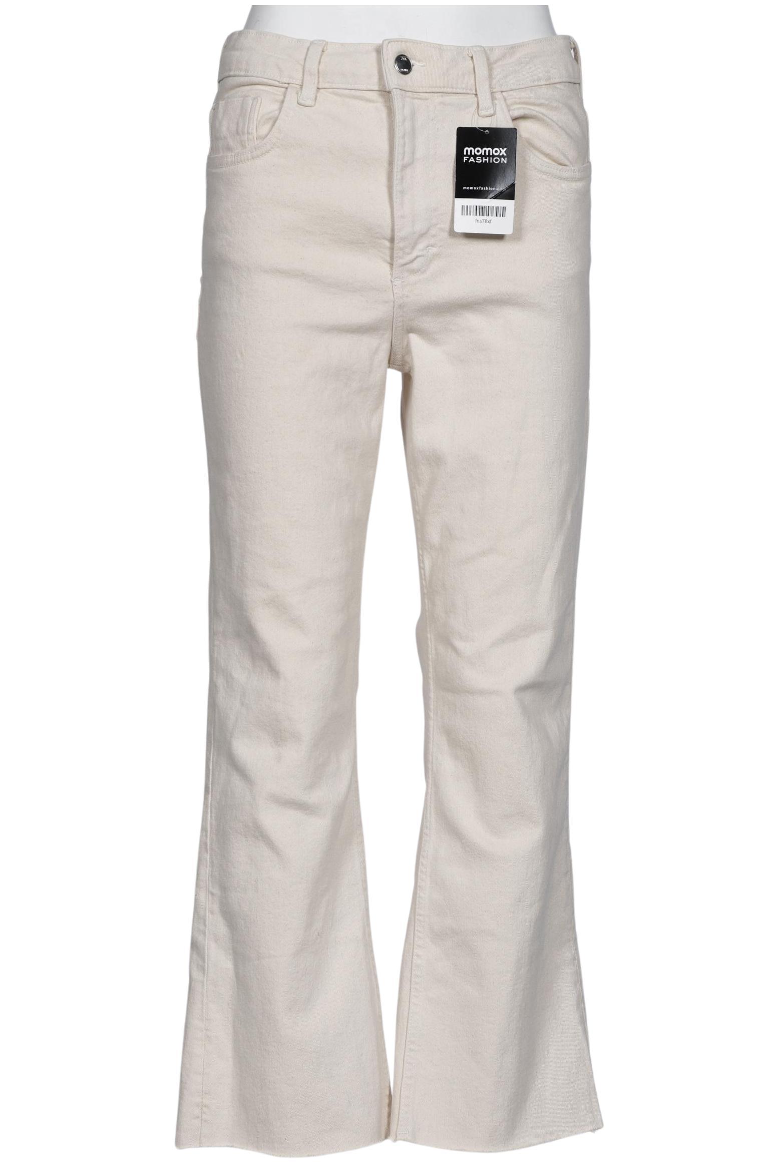 

Zara Damen Jeans, cremeweiß, Gr. 40
