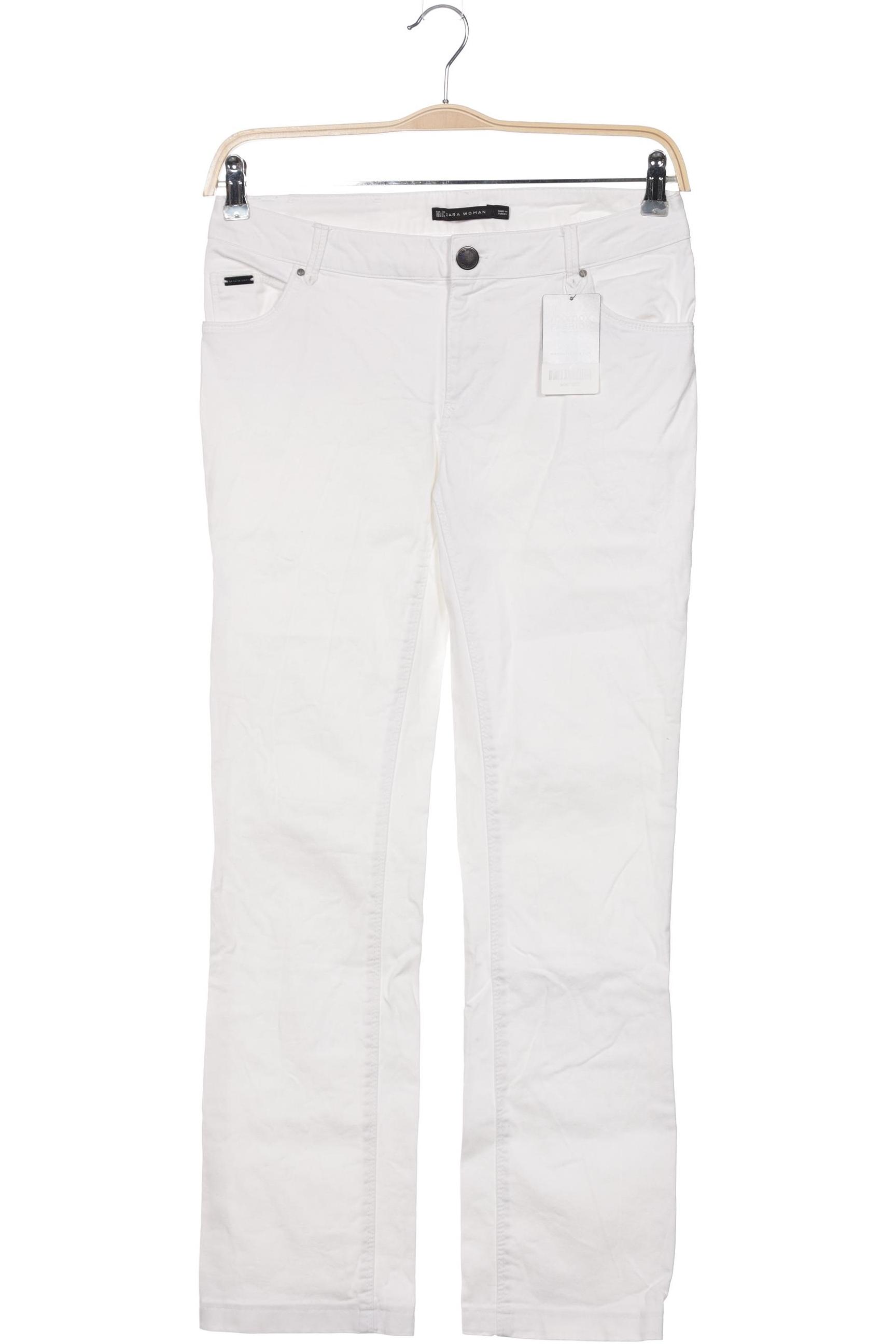 Thumbnail - Zara Damen Jeans, weiß, Gr. 38