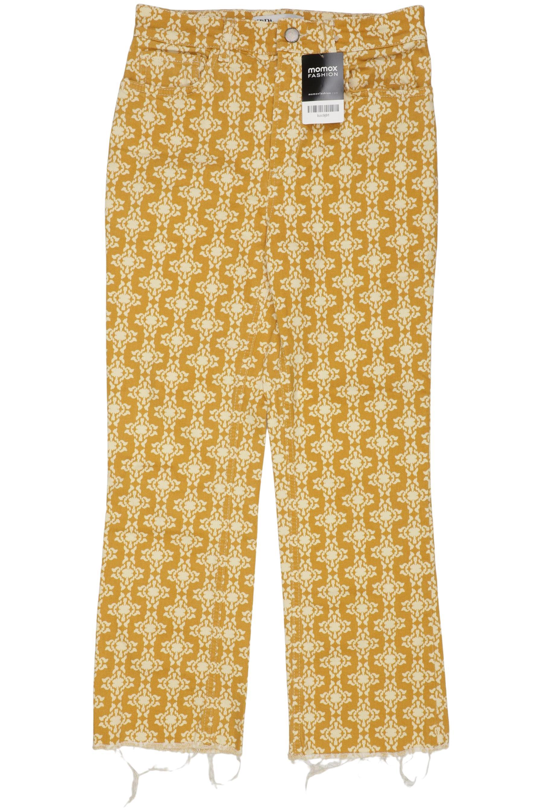 

Zara Damen Jeans, gelb, Gr. 36
