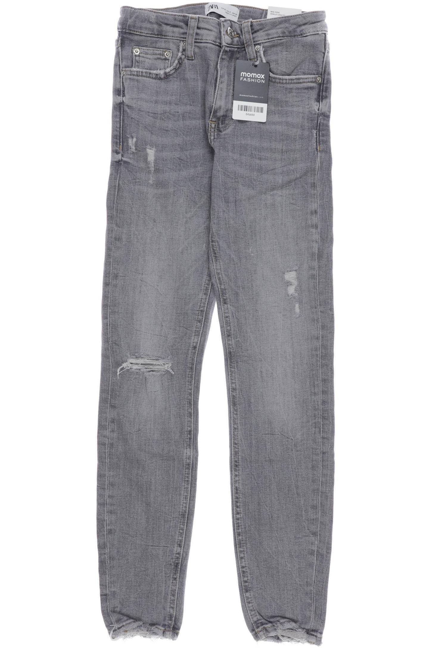 

Zara Damen Jeans, grau, Gr. 34