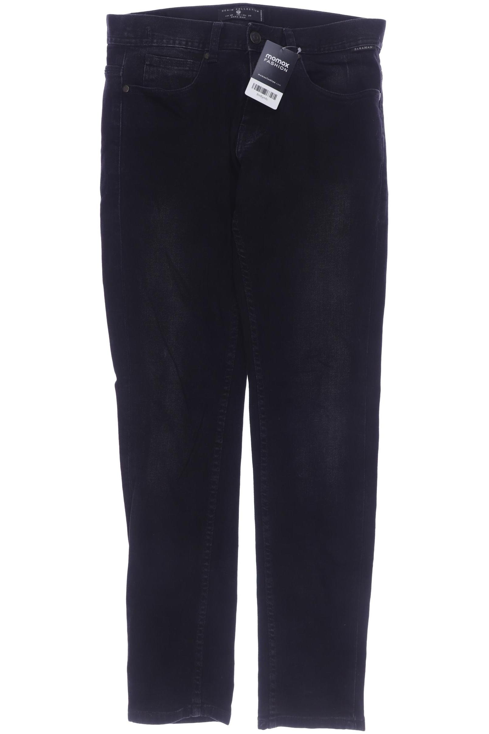

ZARA Damen Jeans, schwarz