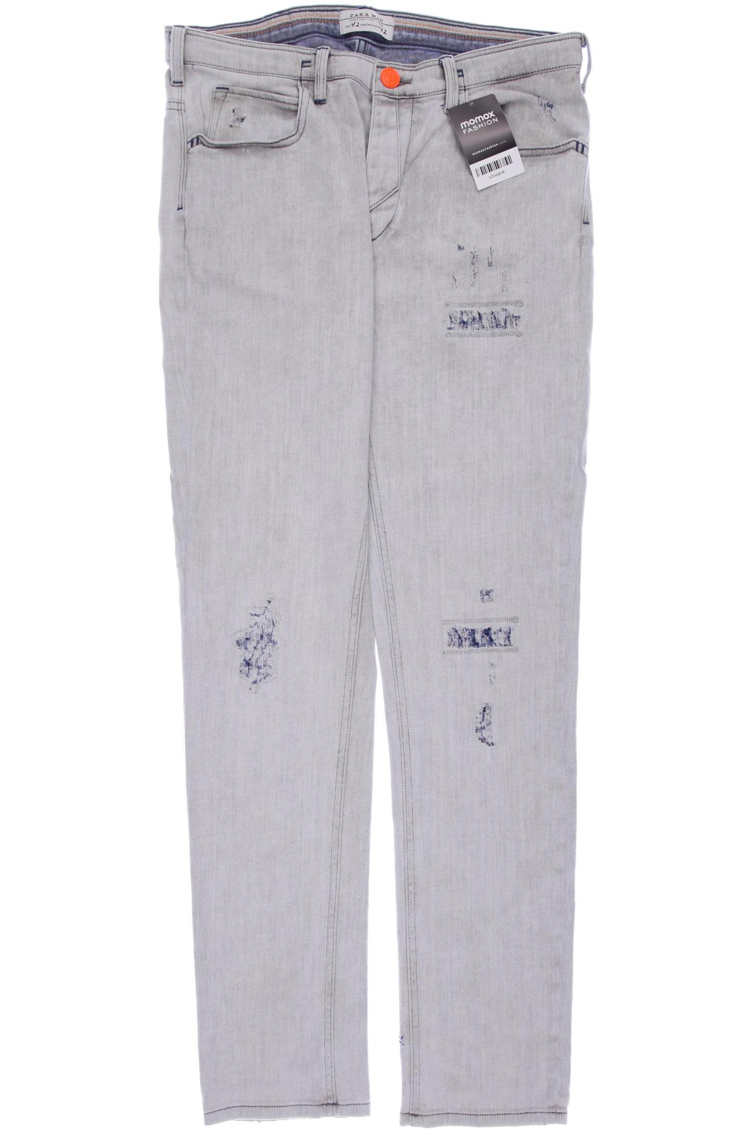 

ZARA Damen Jeans, grau