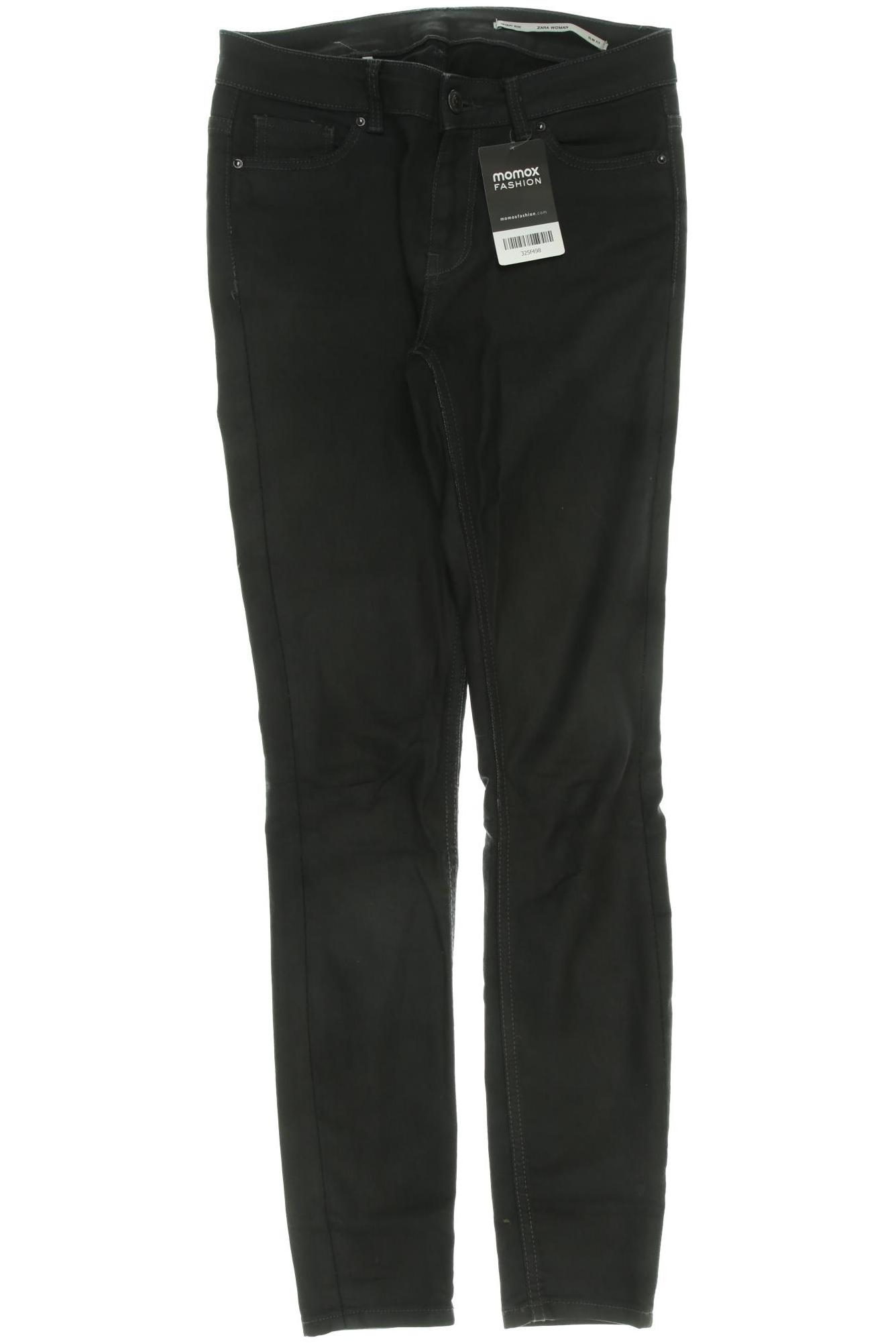

ZARA Damen Jeans, schwarz