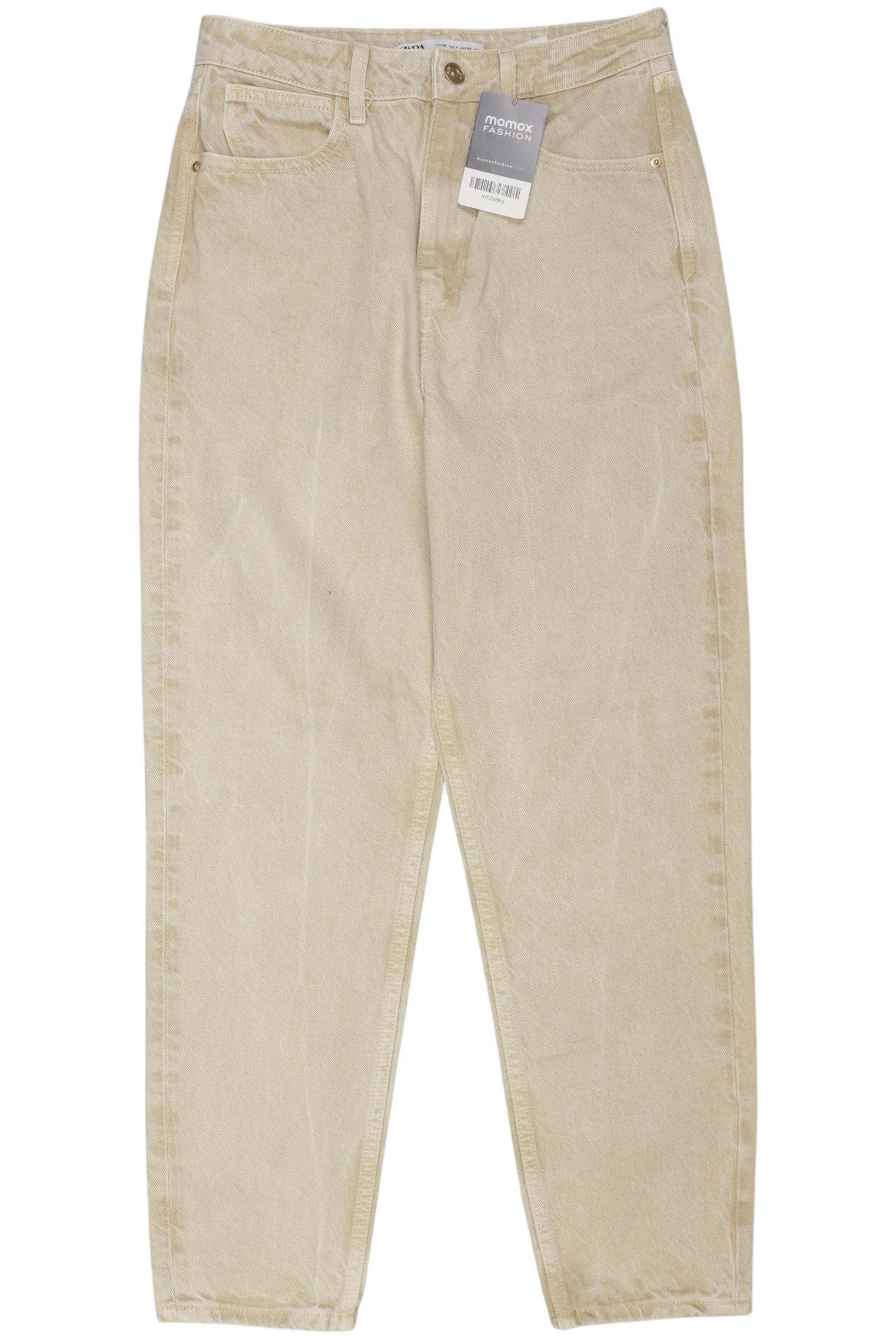 

Zara Damen Jeans, beige, Gr. 36