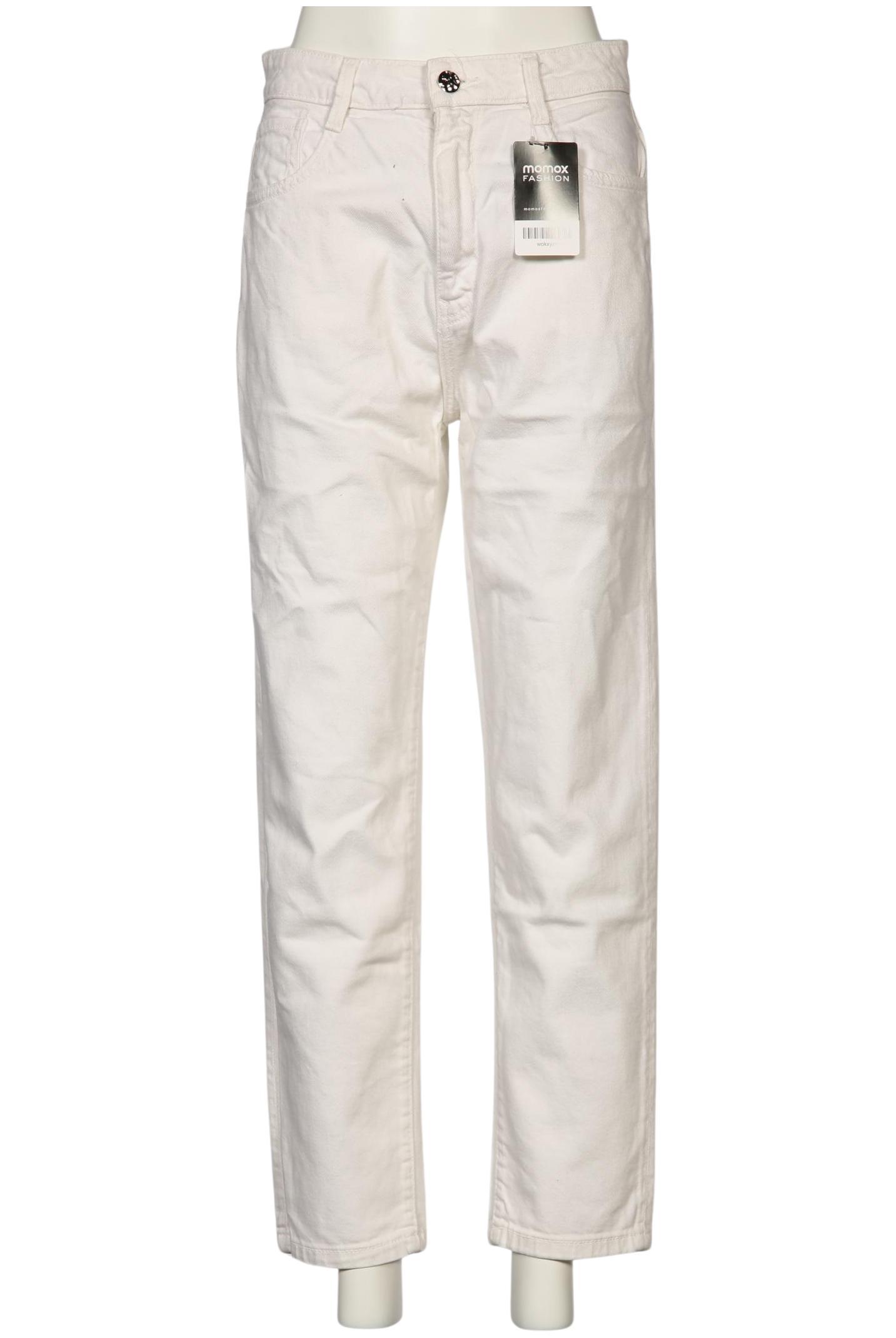 

Zara Damen Jeans, cremeweiß, Gr. 38