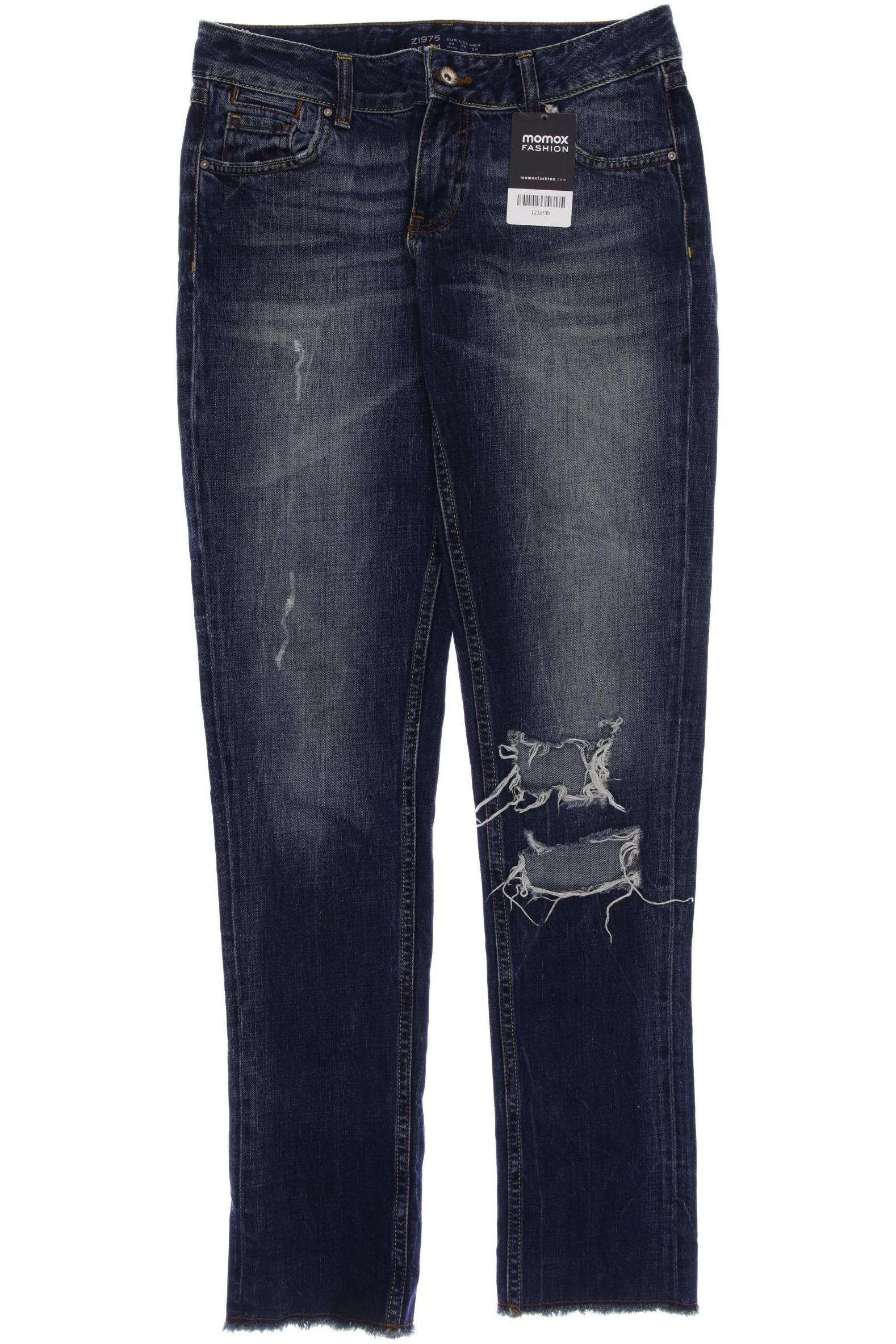

ZARA Damen Jeans, marineblau