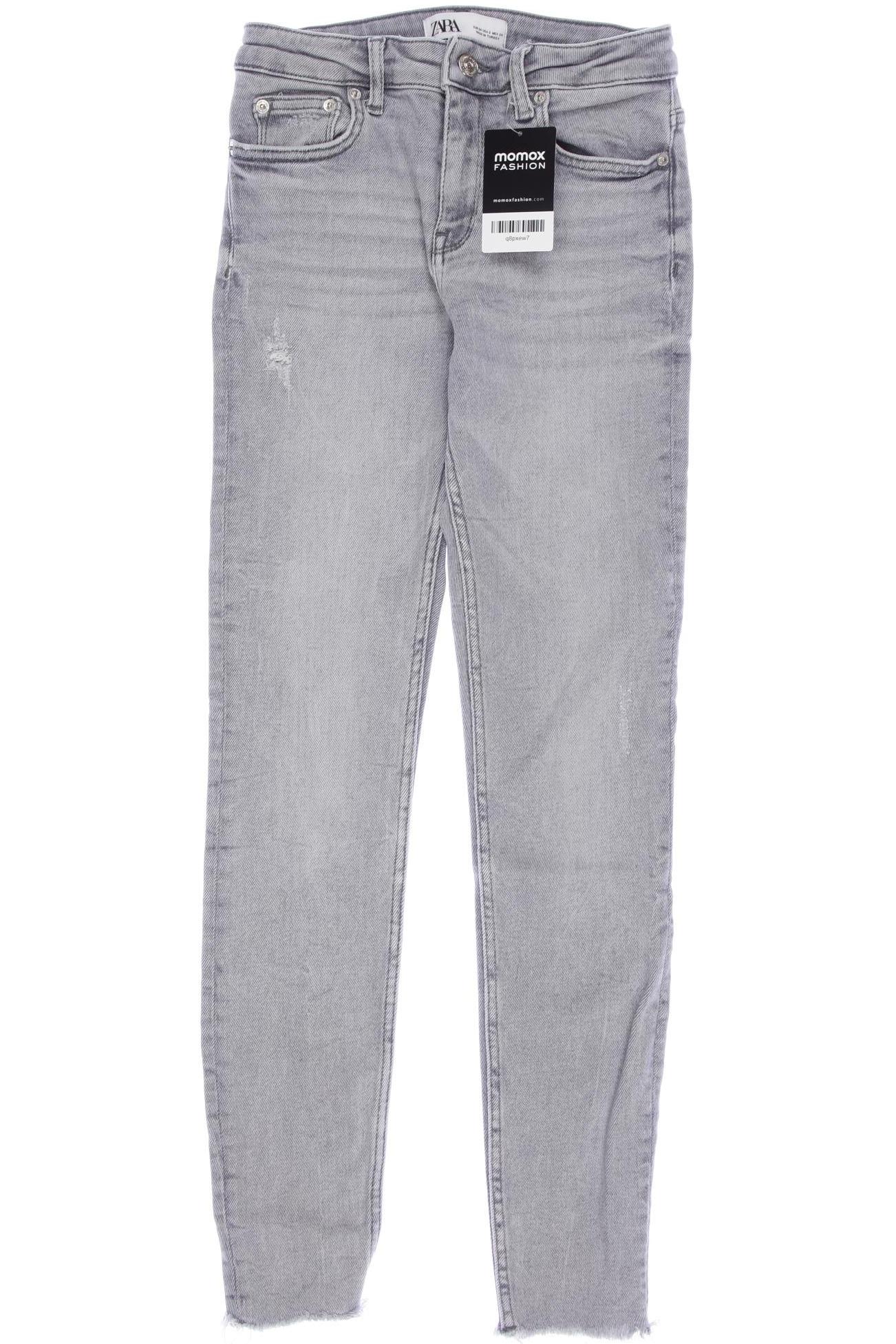 

Zara Damen Jeans, grau, Gr. 34