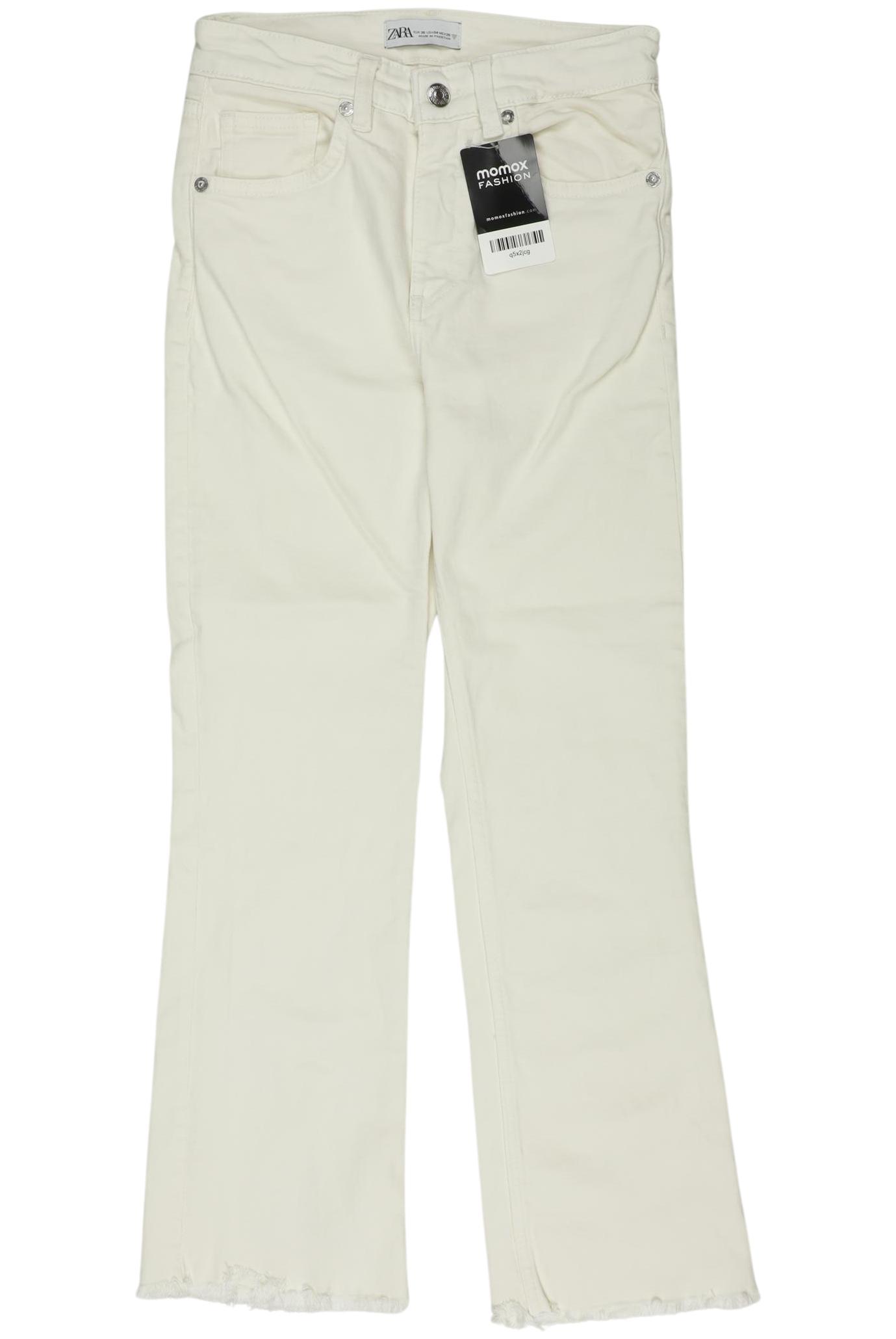 

Zara Damen Jeans, cremeweiß, Gr. 36