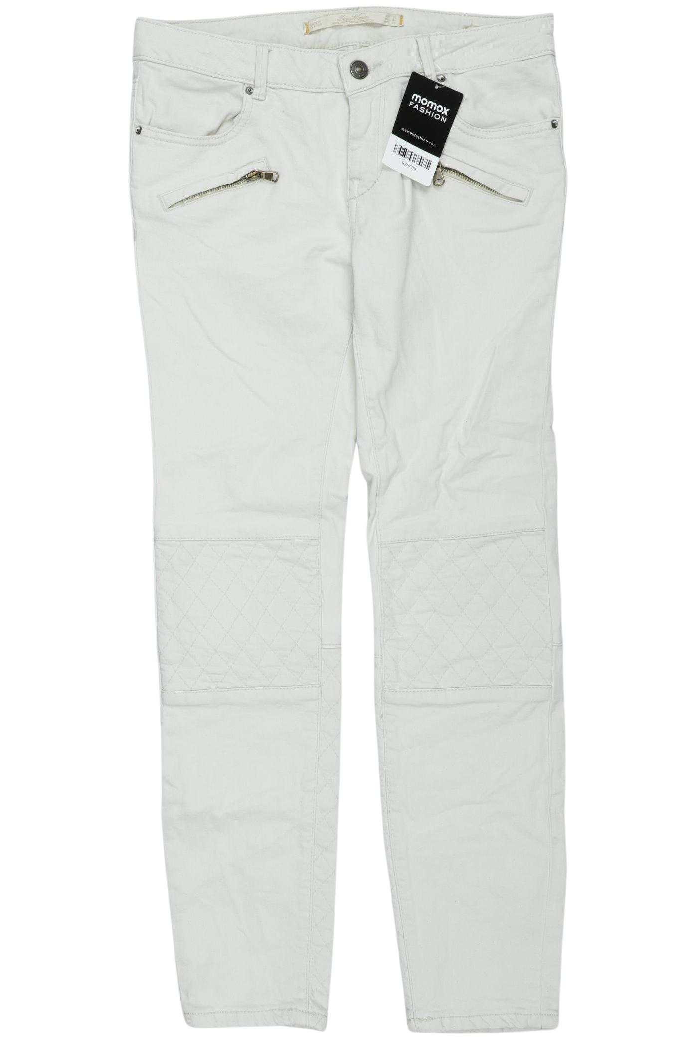 

Zara Damen Jeans, cremeweiß, Gr. 36