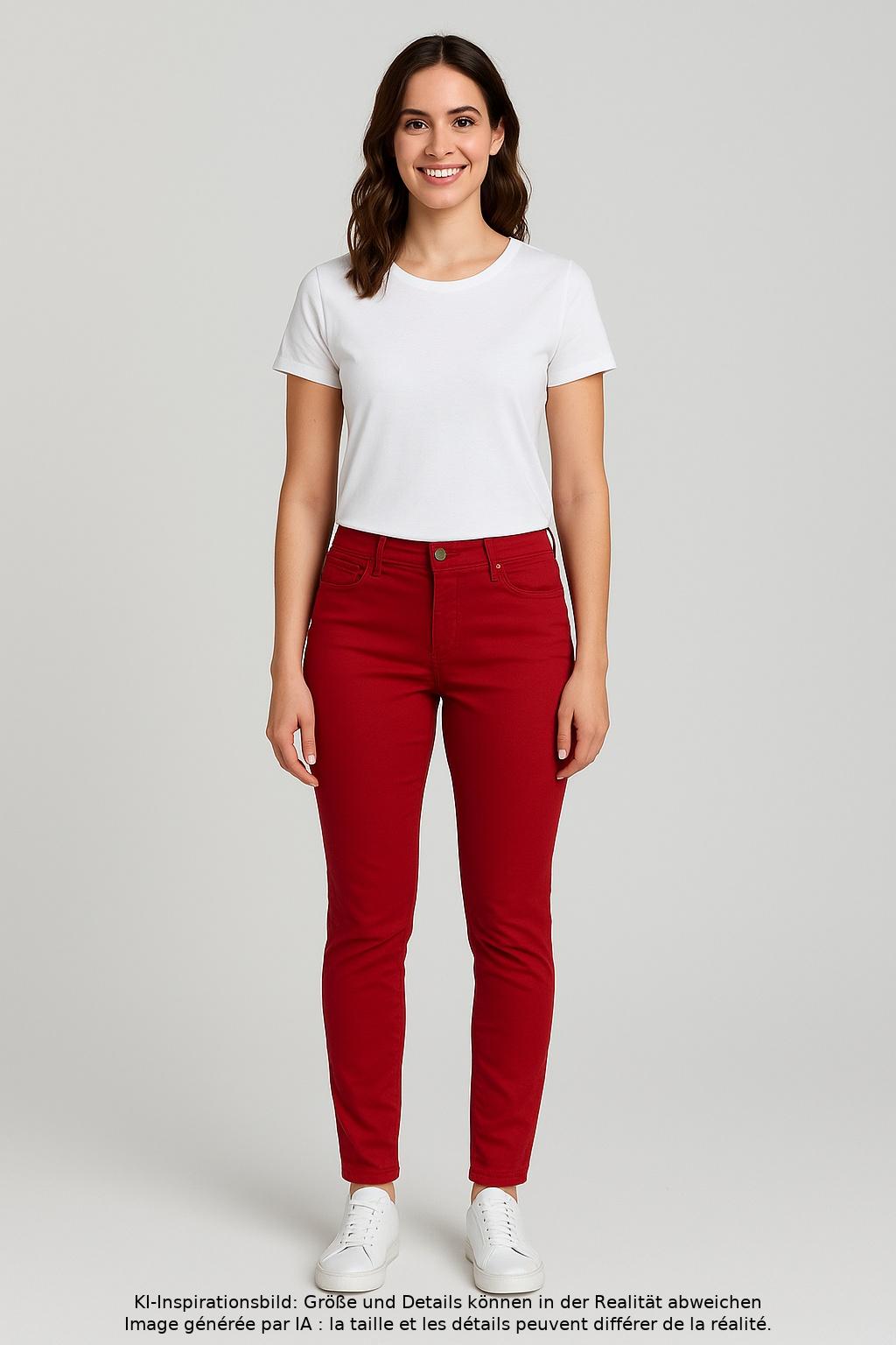 

Zara Damen Jeans, rot, Gr. 42