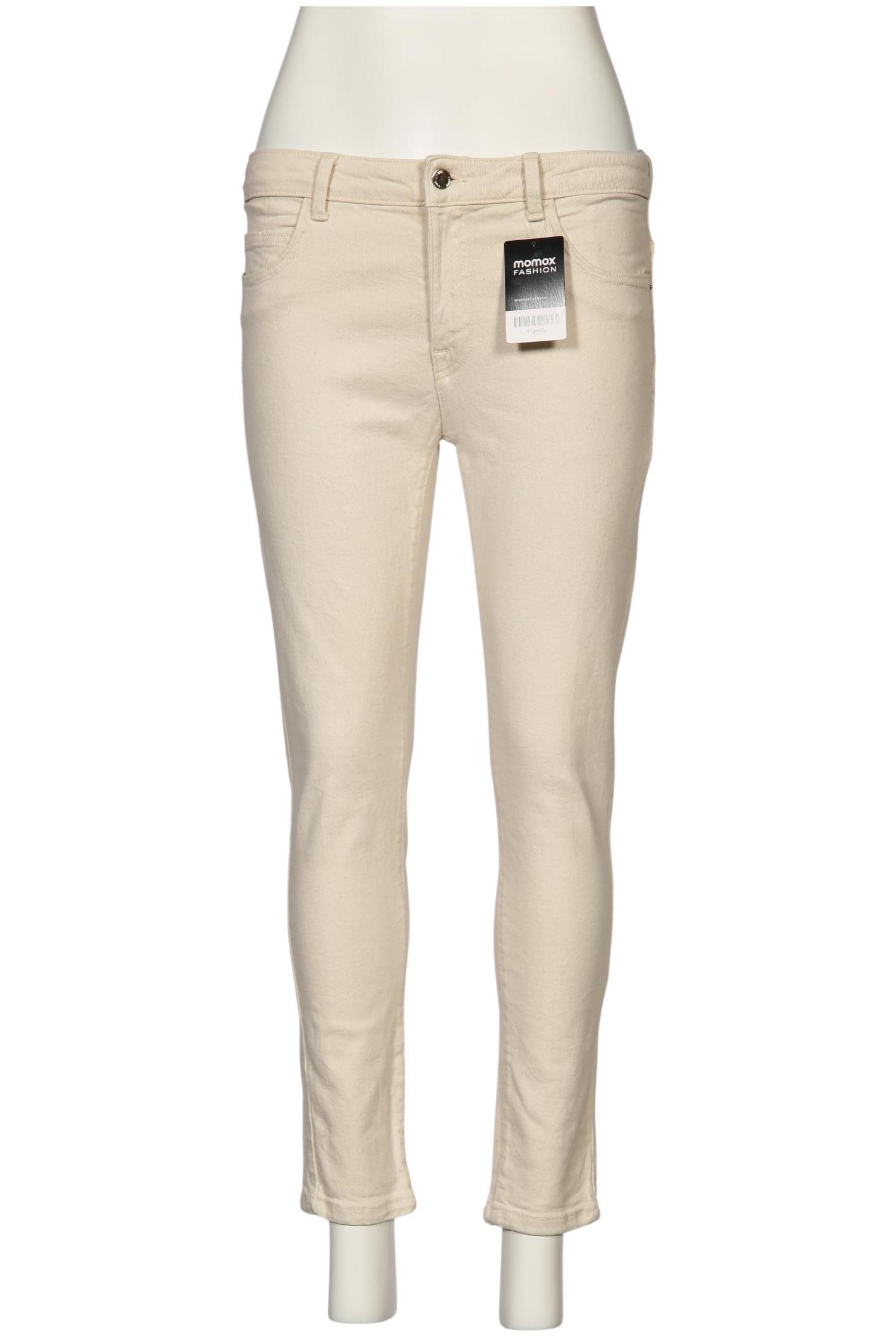

Zara Damen Jeans, cremeweiß, Gr. 42