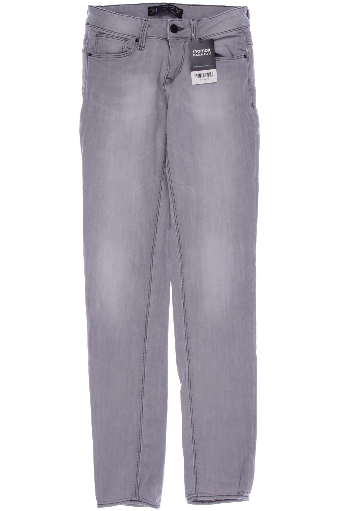 

ZARA Damen Jeans, grau