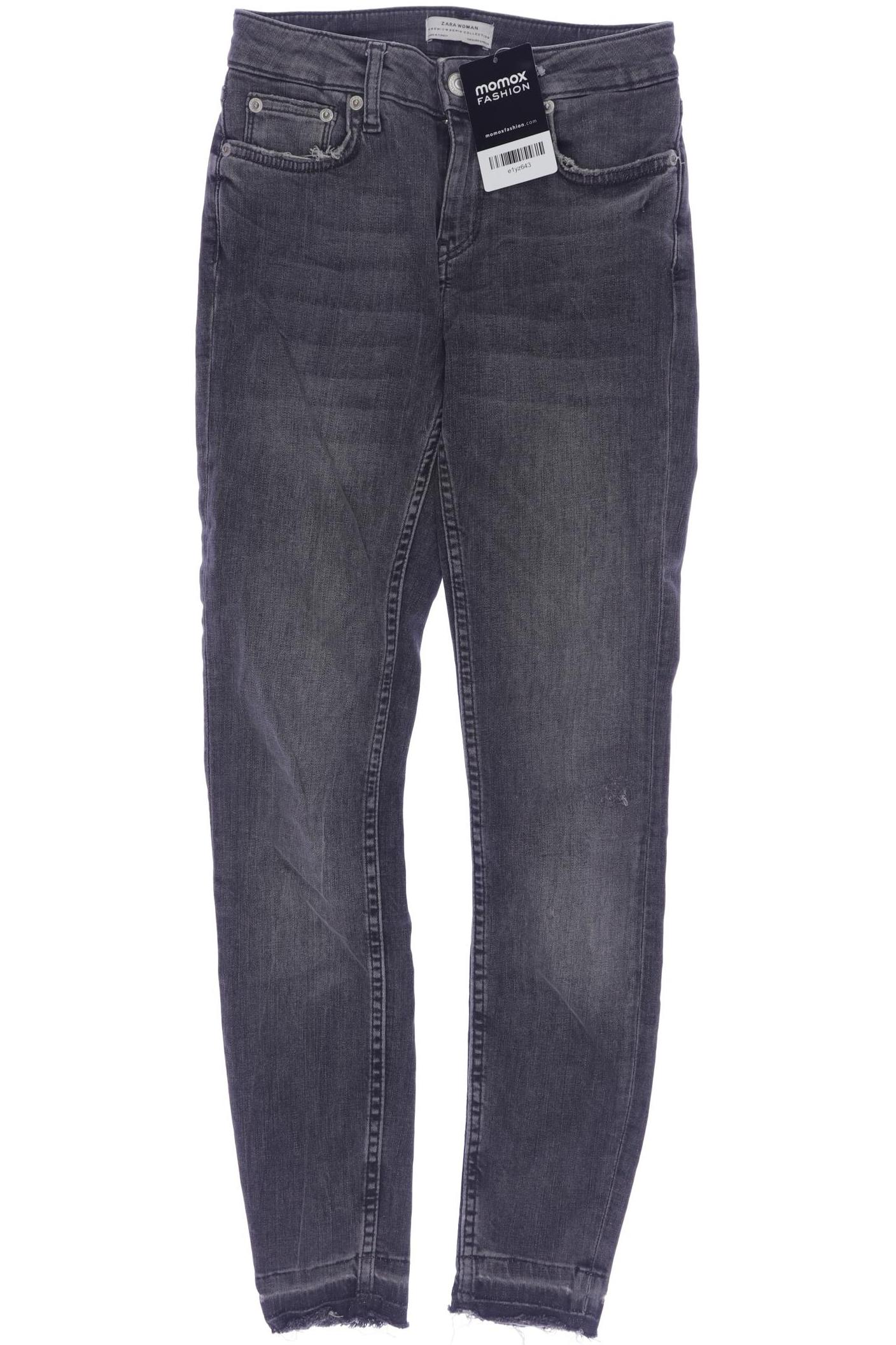 

Zara Damen Jeans, grau, Gr. 34