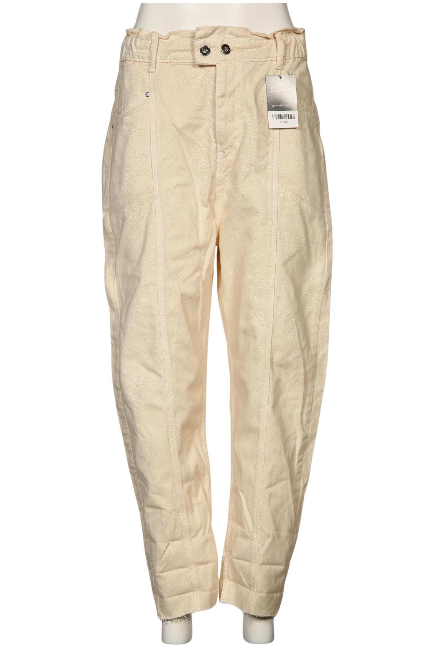 

Zara Damen Jeans, cremeweiß, Gr. 40