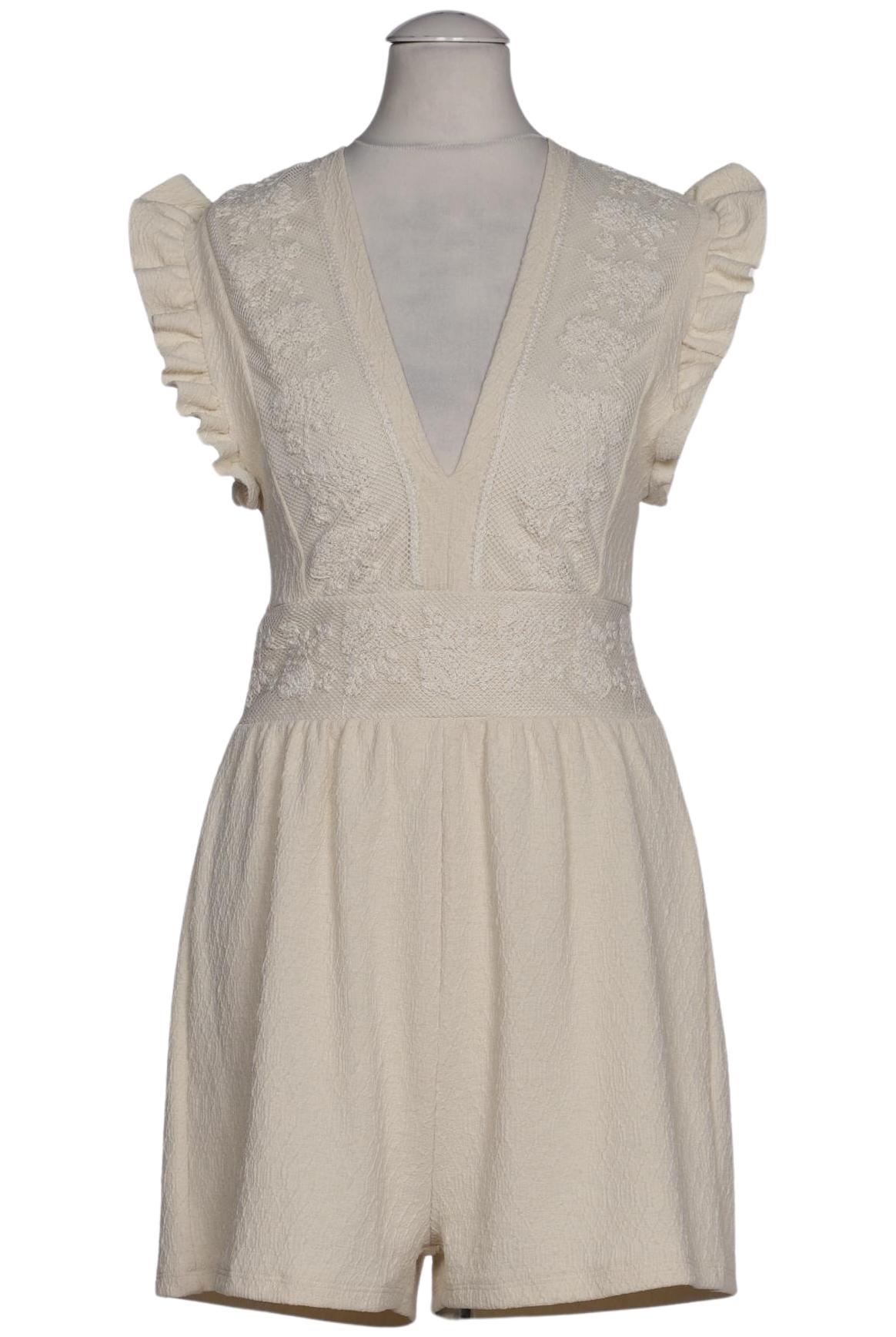 

Zara Damen Jumpsuit/Overall, cremeweiß, Gr. 36