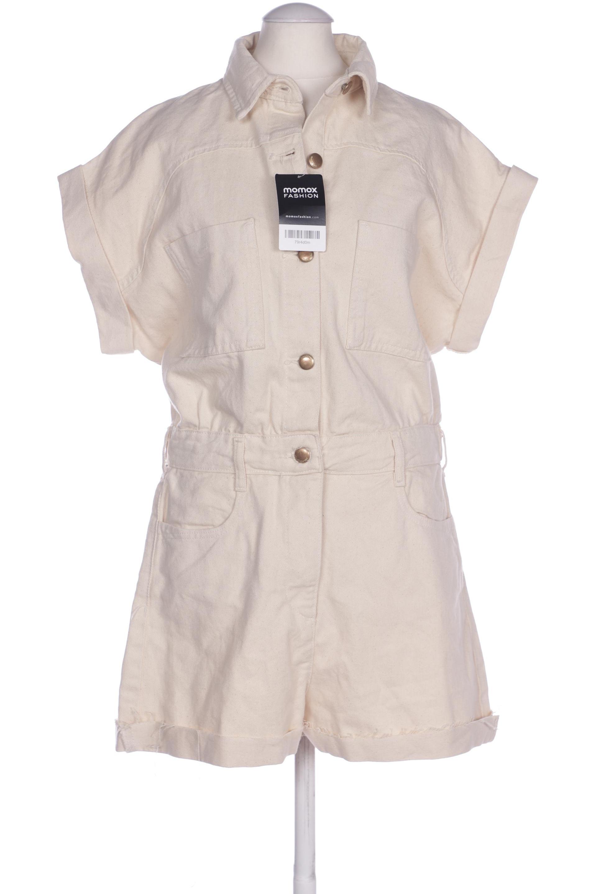 

Zara Damen Jumpsuit/Overall, cremeweiß, Gr. 38