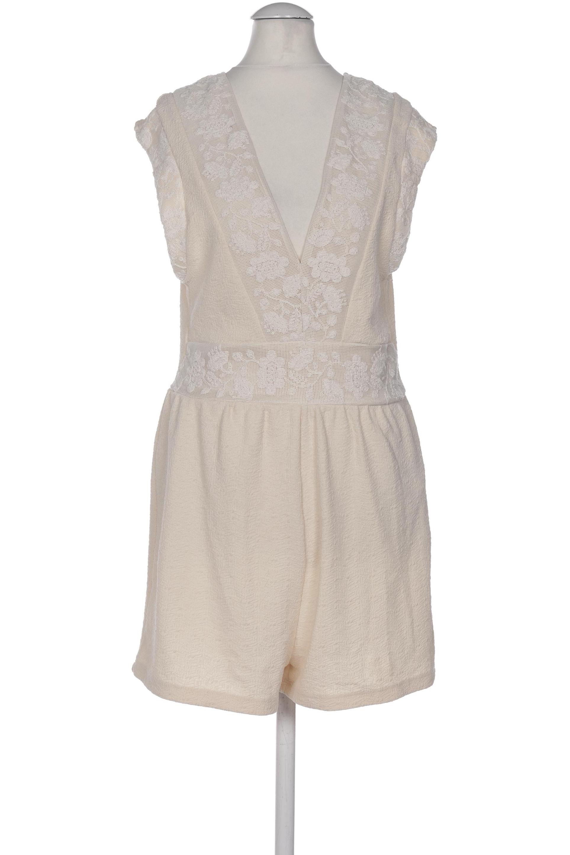 

Zara Damen Jumpsuit/Overall, cremeweiß, Gr. 38