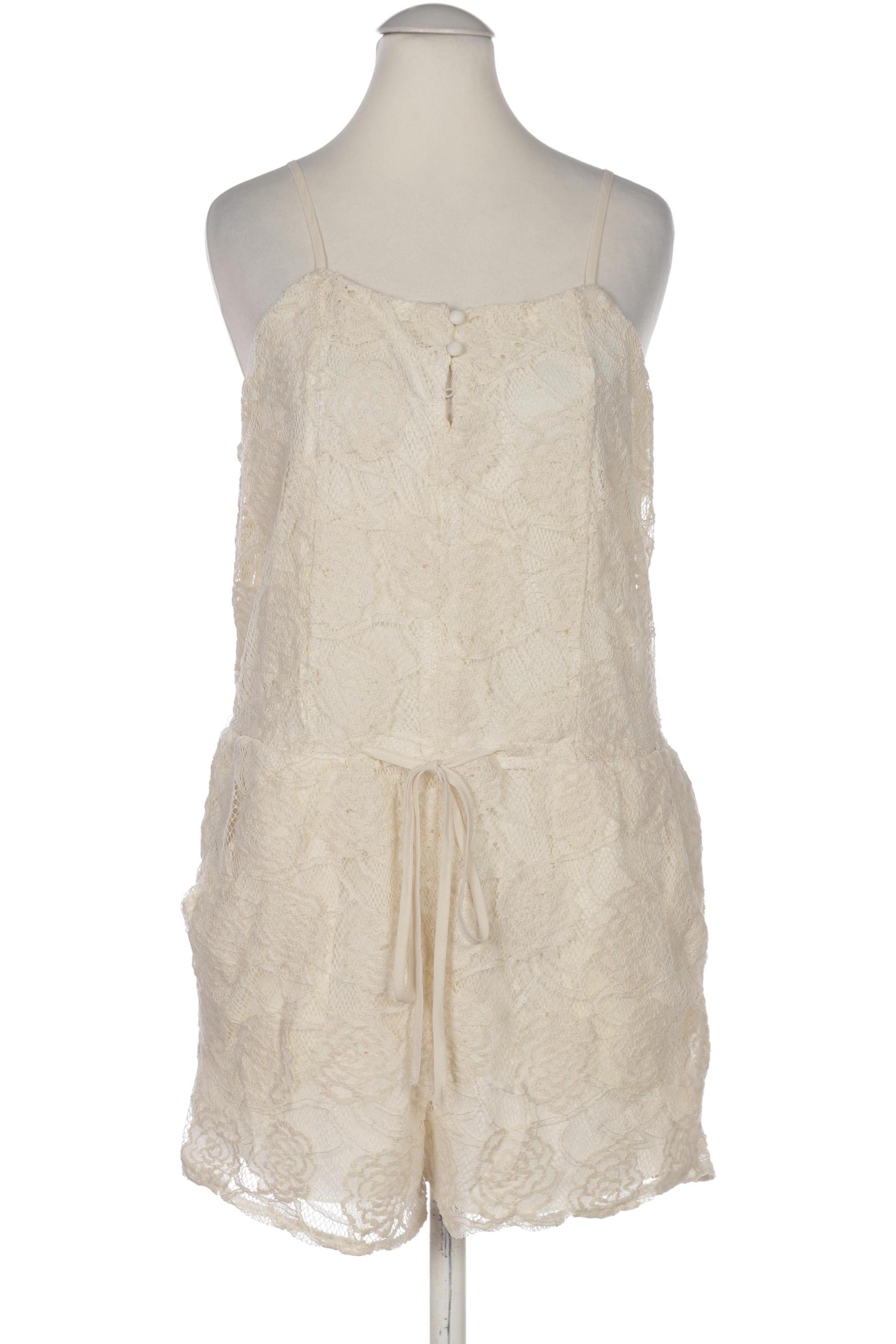 

Zara Damen Jumpsuit/Overall, cremeweiß, Gr. 38