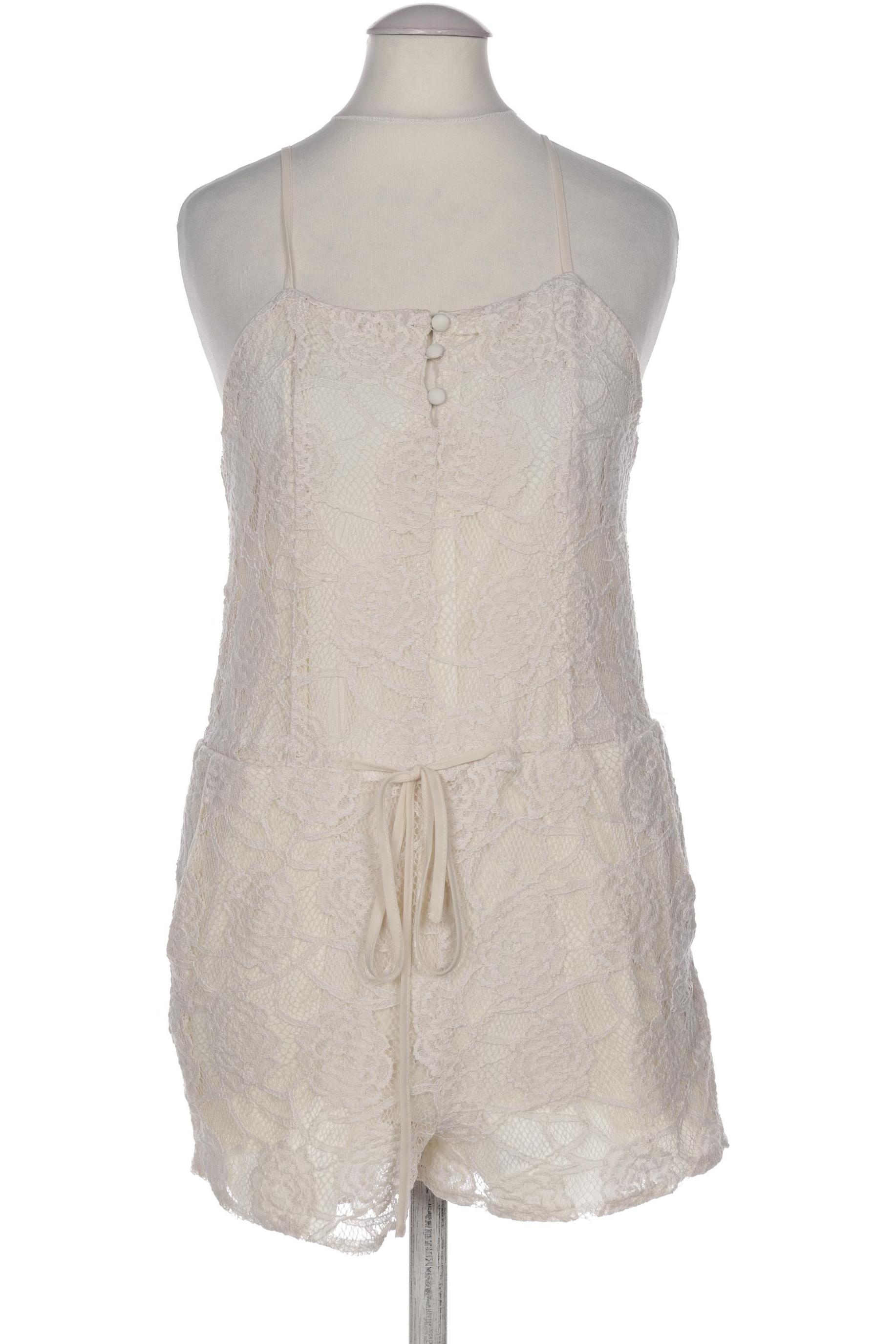 

Zara Damen Jumpsuit/Overall, cremeweiß, Gr. 36