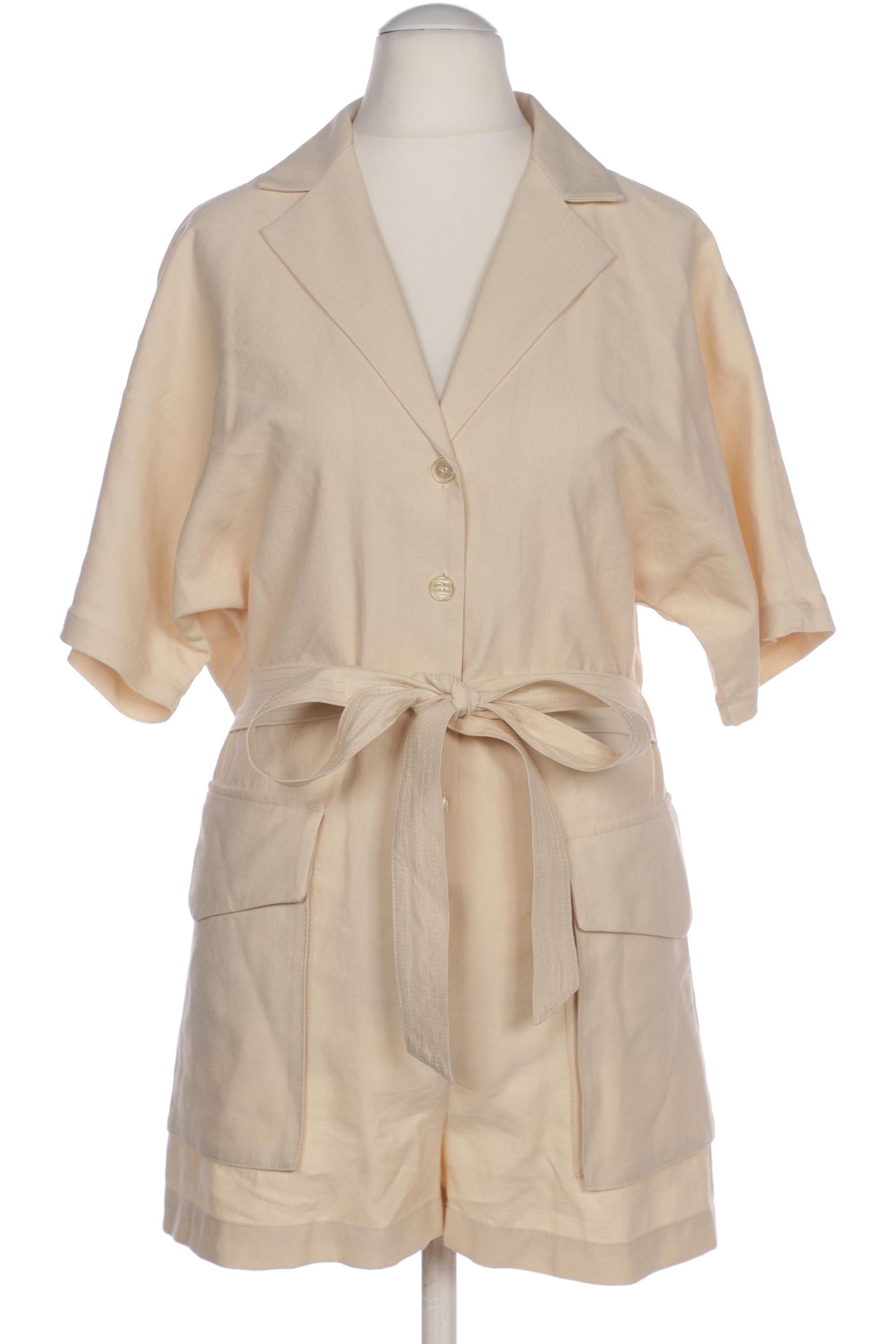 

Zara Damen Jumpsuit/Overall, cremeweiß, Gr. 36