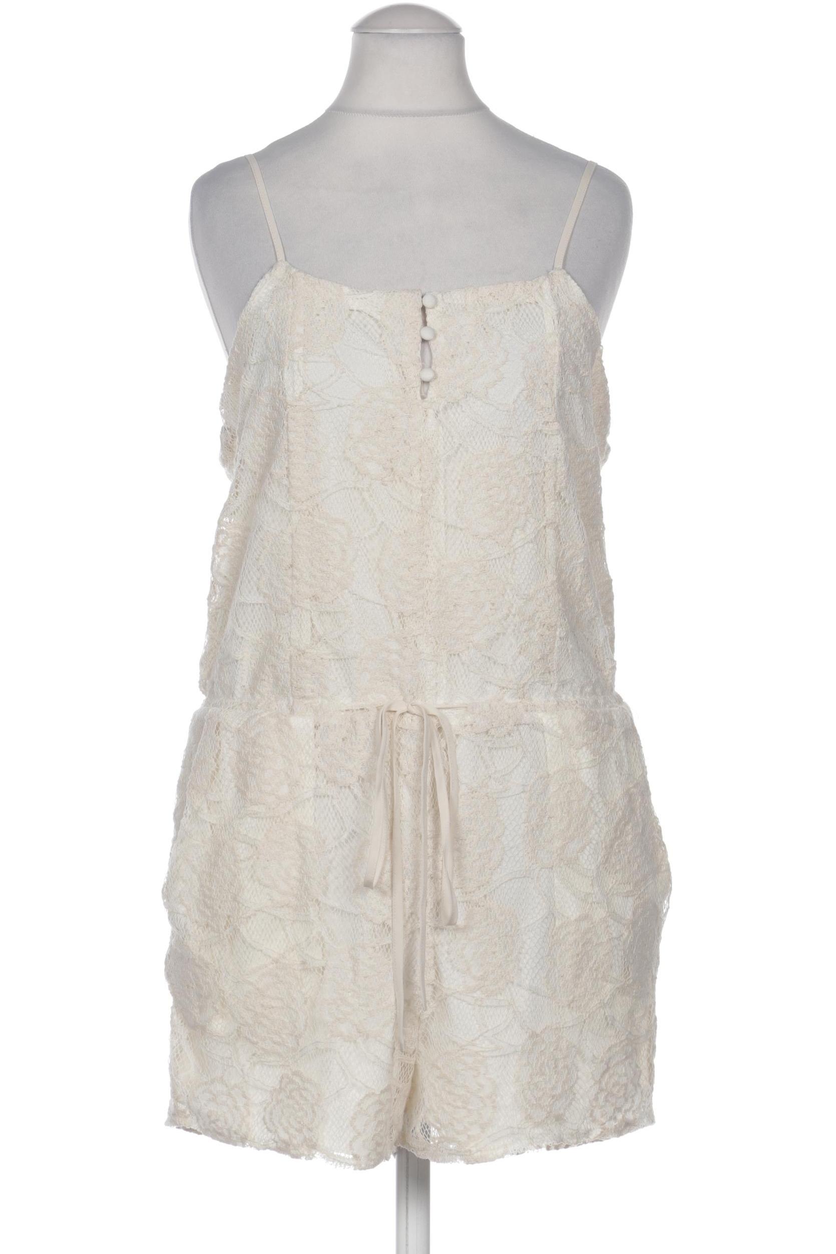 

Zara Damen Jumpsuit/Overall, cremeweiß, Gr. 38