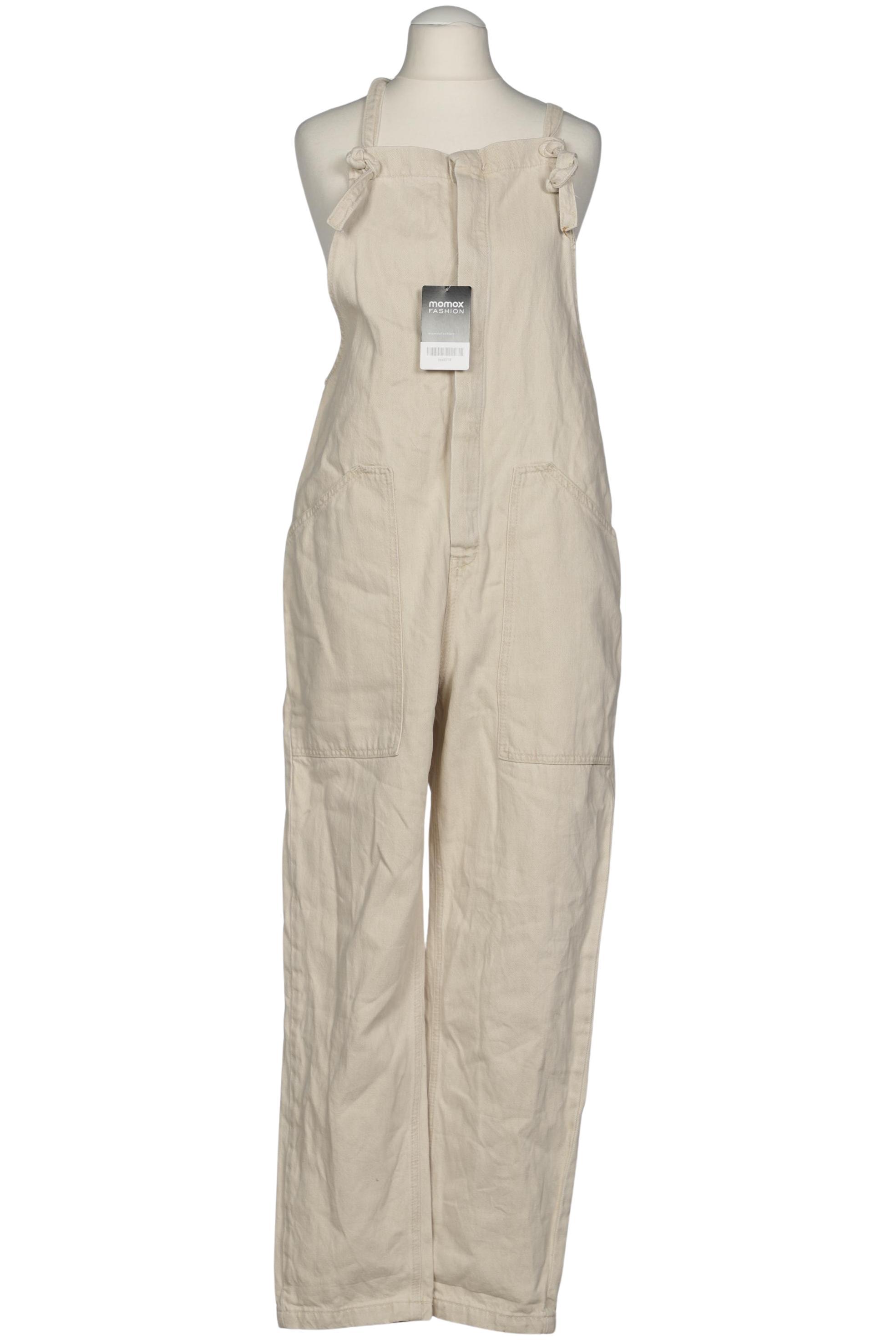 

Zara Damen Jumpsuit/Overall, cremeweiß, Gr. 36