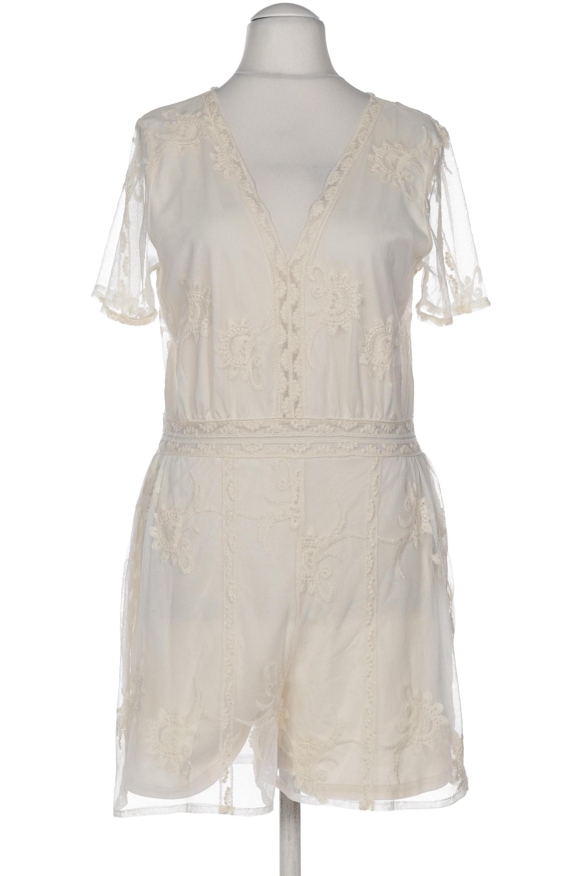 

Zara Damen Jumpsuit/Overall, cremeweiß, Gr. 42