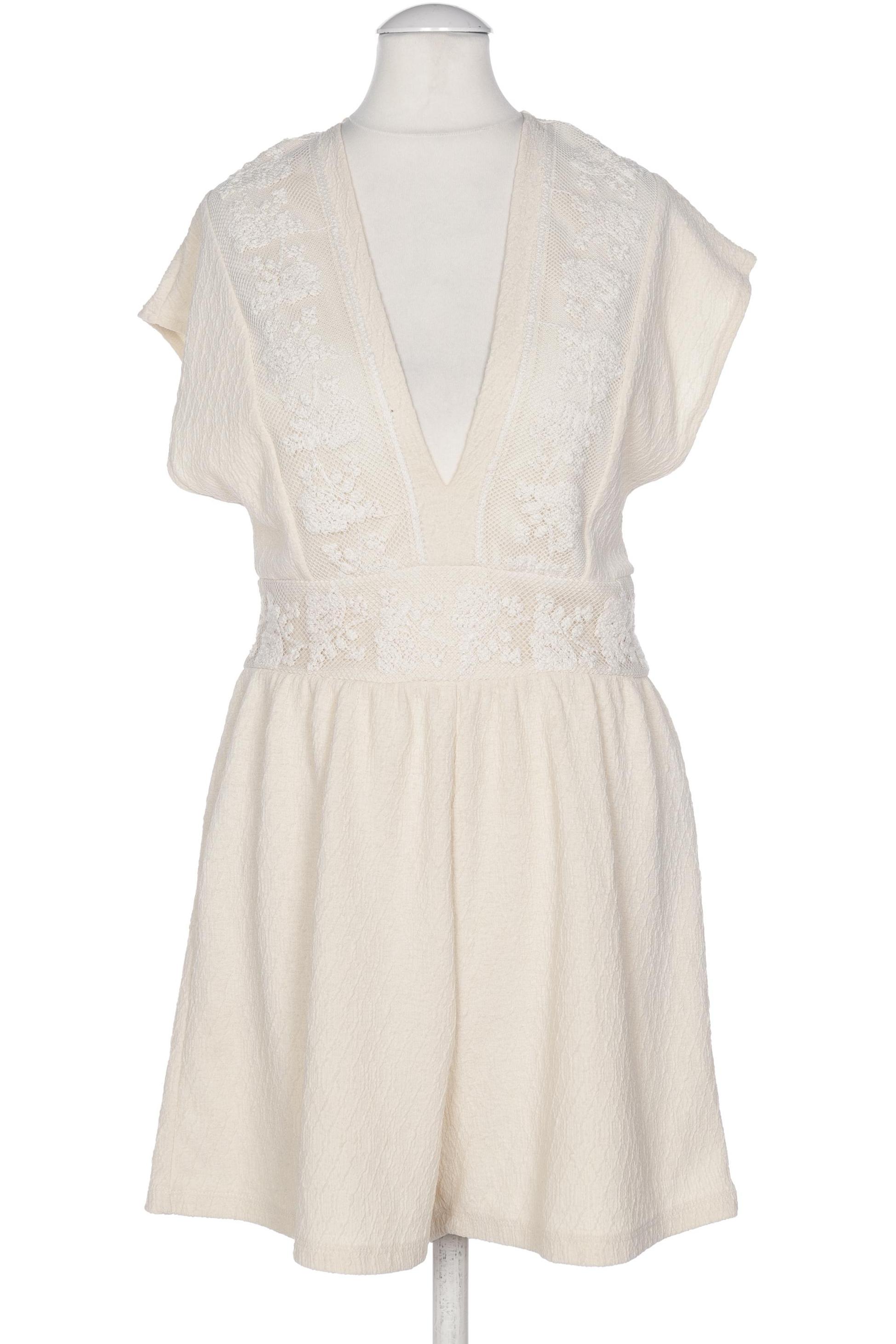 

Zara Damen Jumpsuit/Overall, cremeweiß, Gr. 38