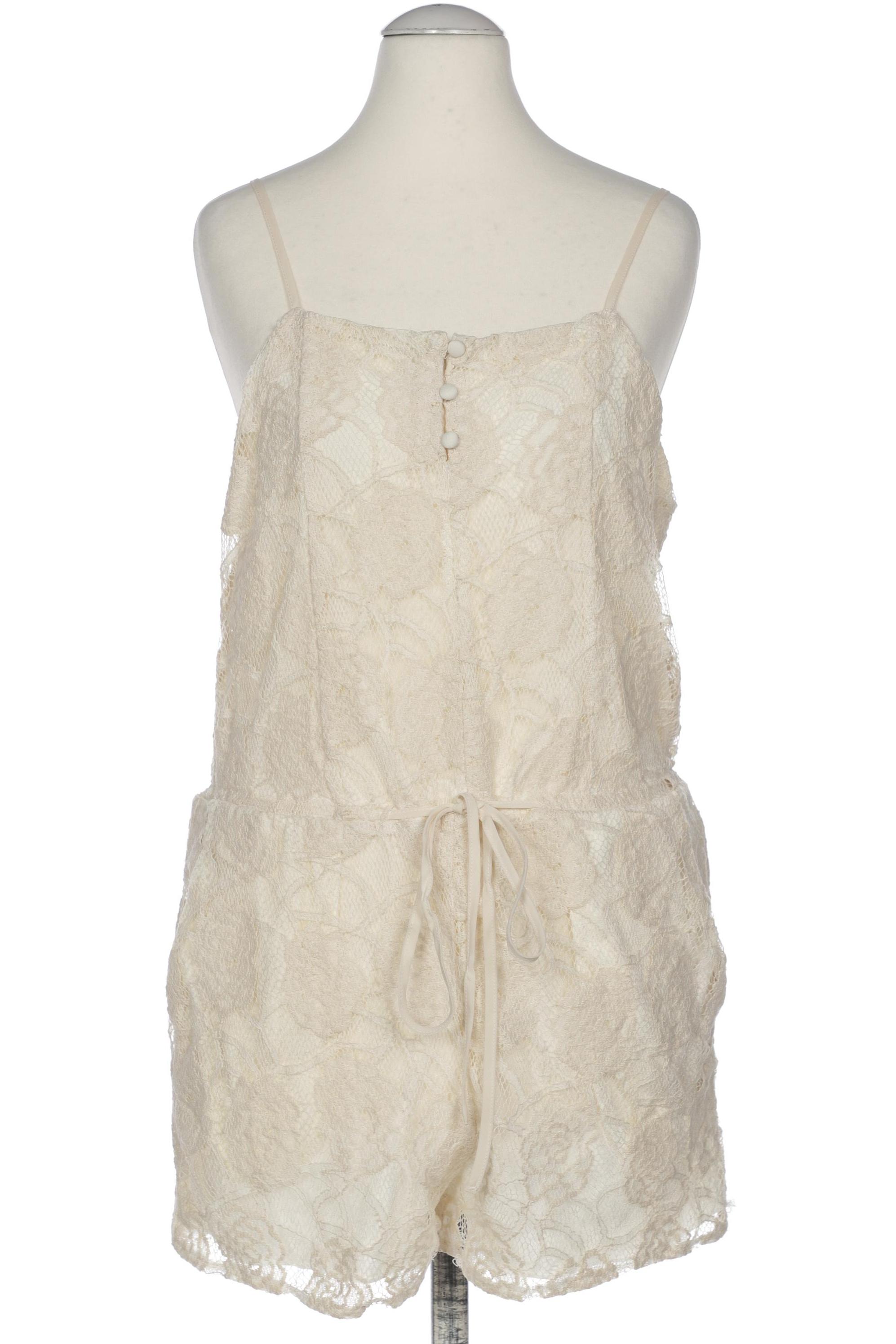 

Zara Damen Jumpsuit/Overall, cremeweiß, Gr. 38