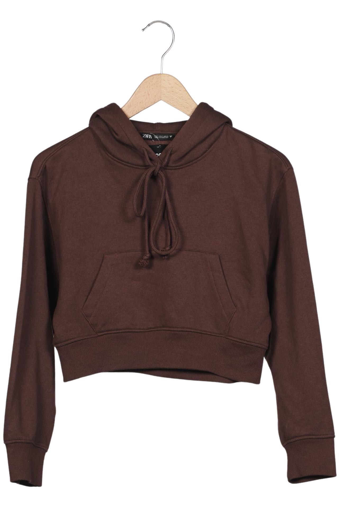

Zara Damen Kapuzenpullover, braun, Gr. 36