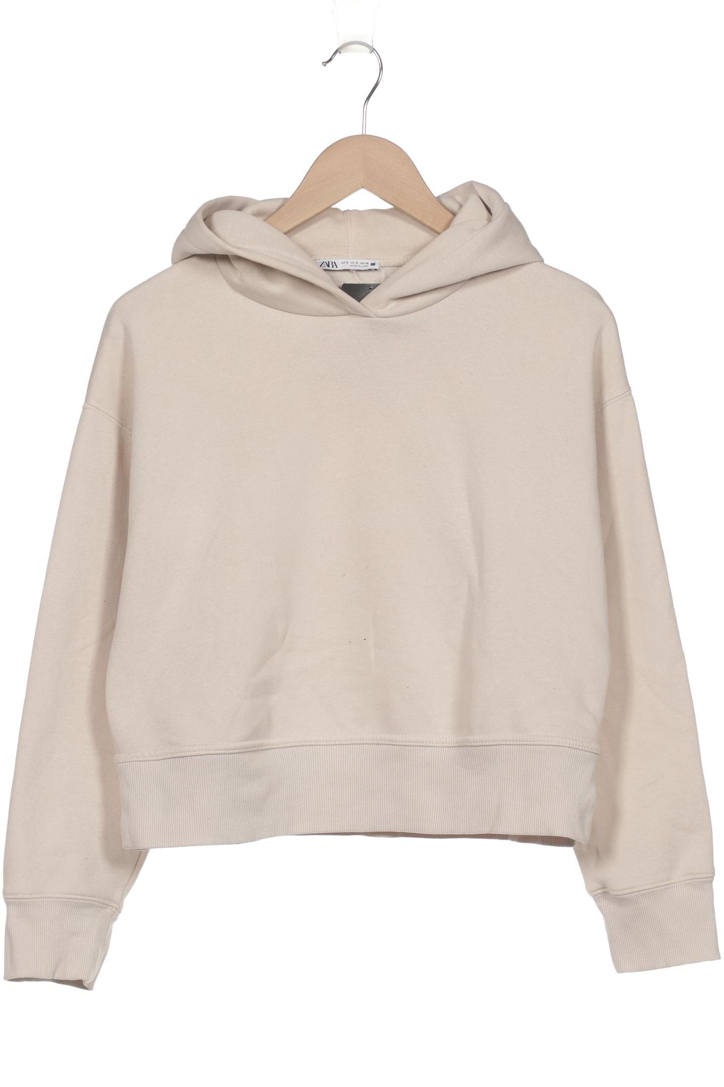 

Zara Damen Kapuzenpullover, cremeweiß, Gr. 36
