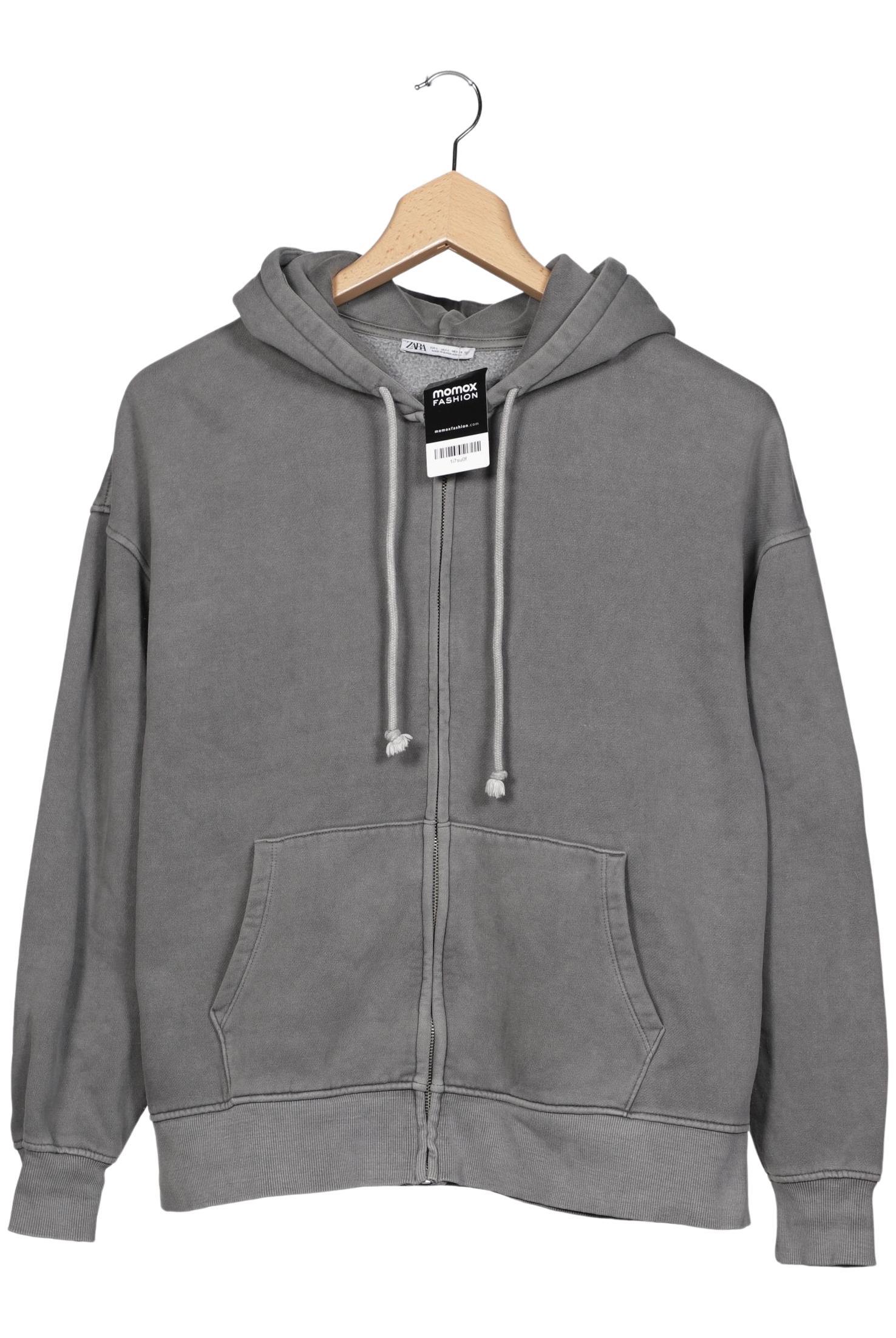 

Zara Damen Kapuzenpullover, grau, Gr. 42