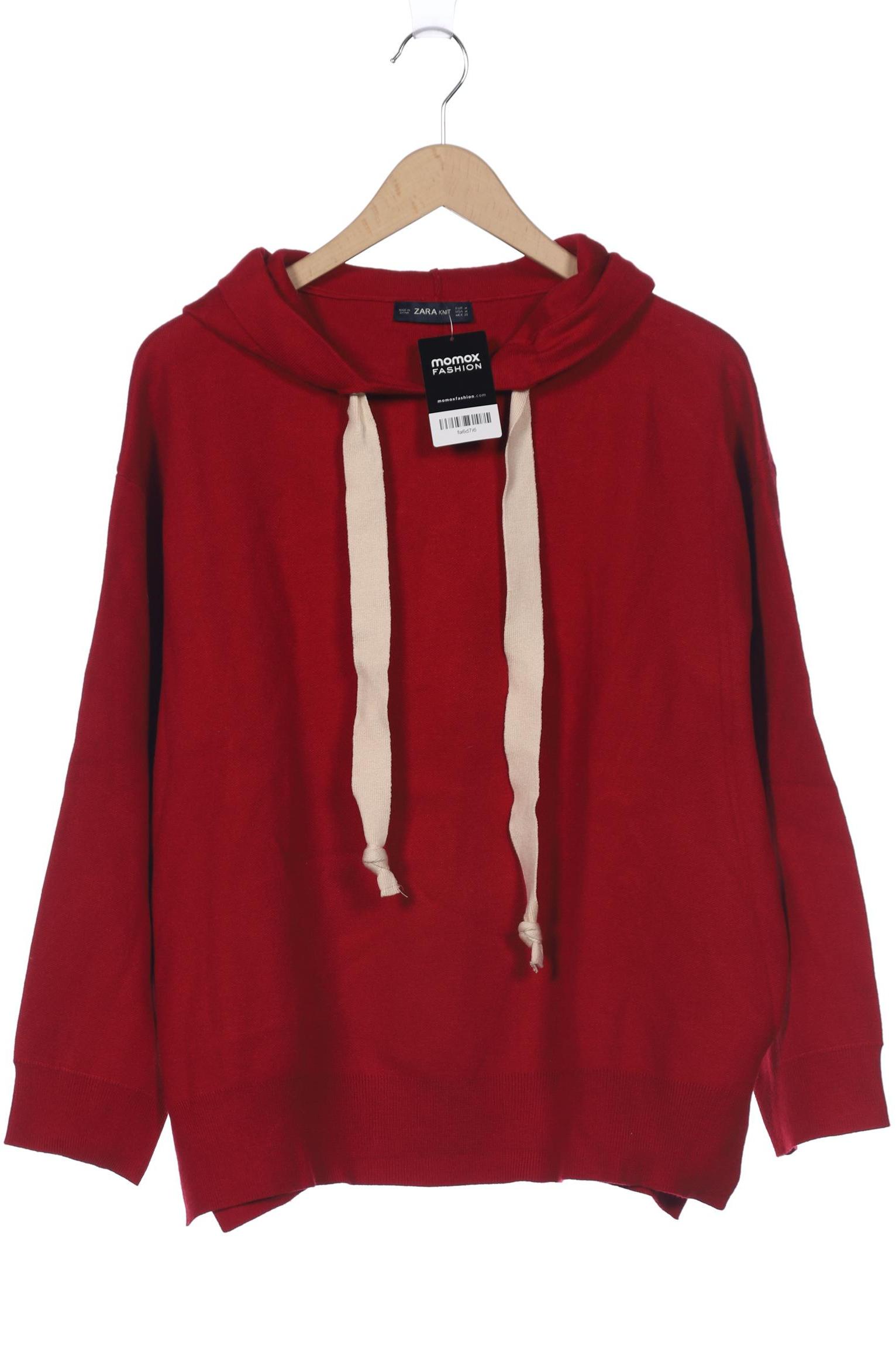 

ZARA Damen Kapuzenpullover, rot