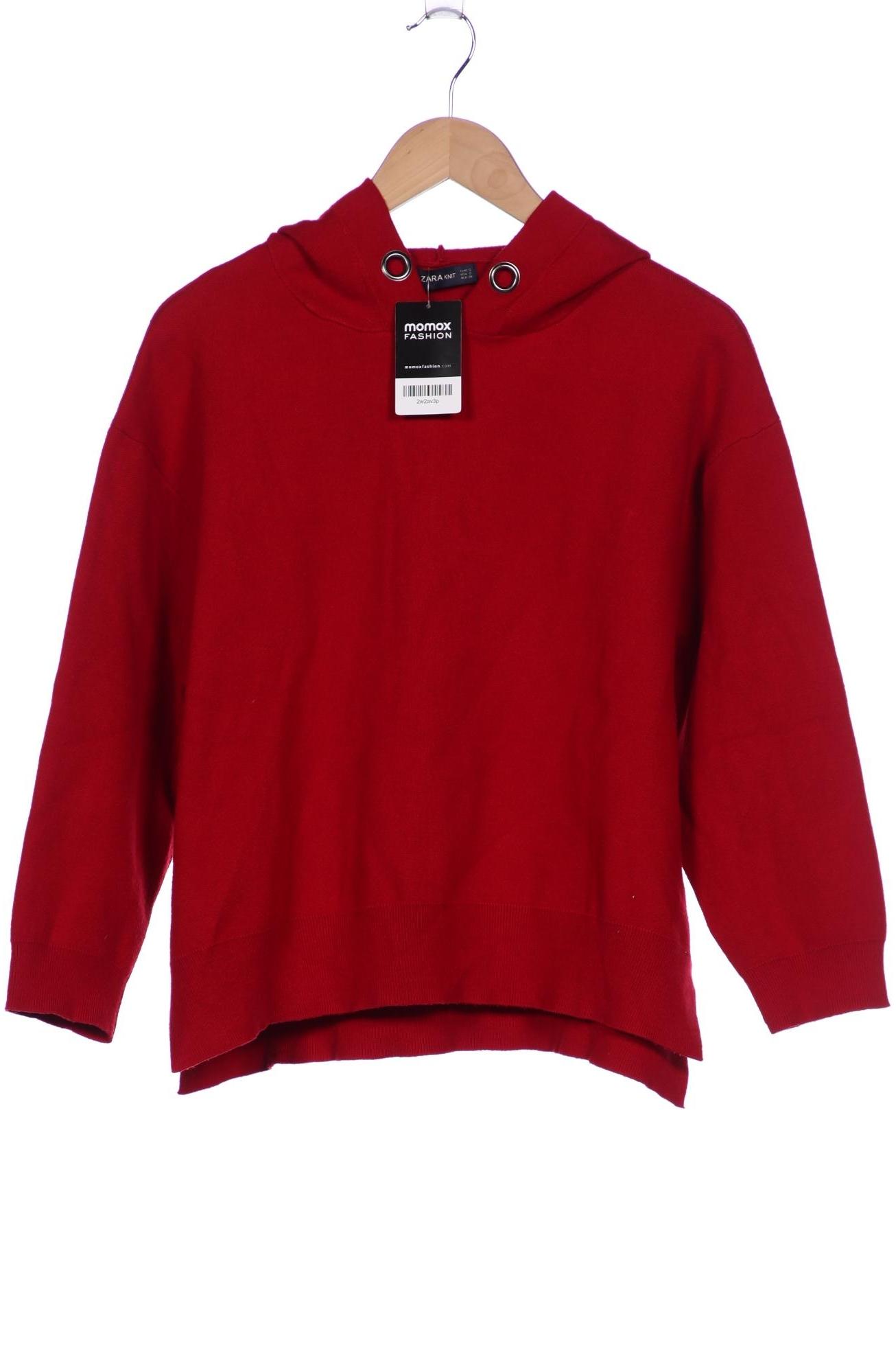 

Zara Damen Kapuzenpullover, rot, Gr. 36