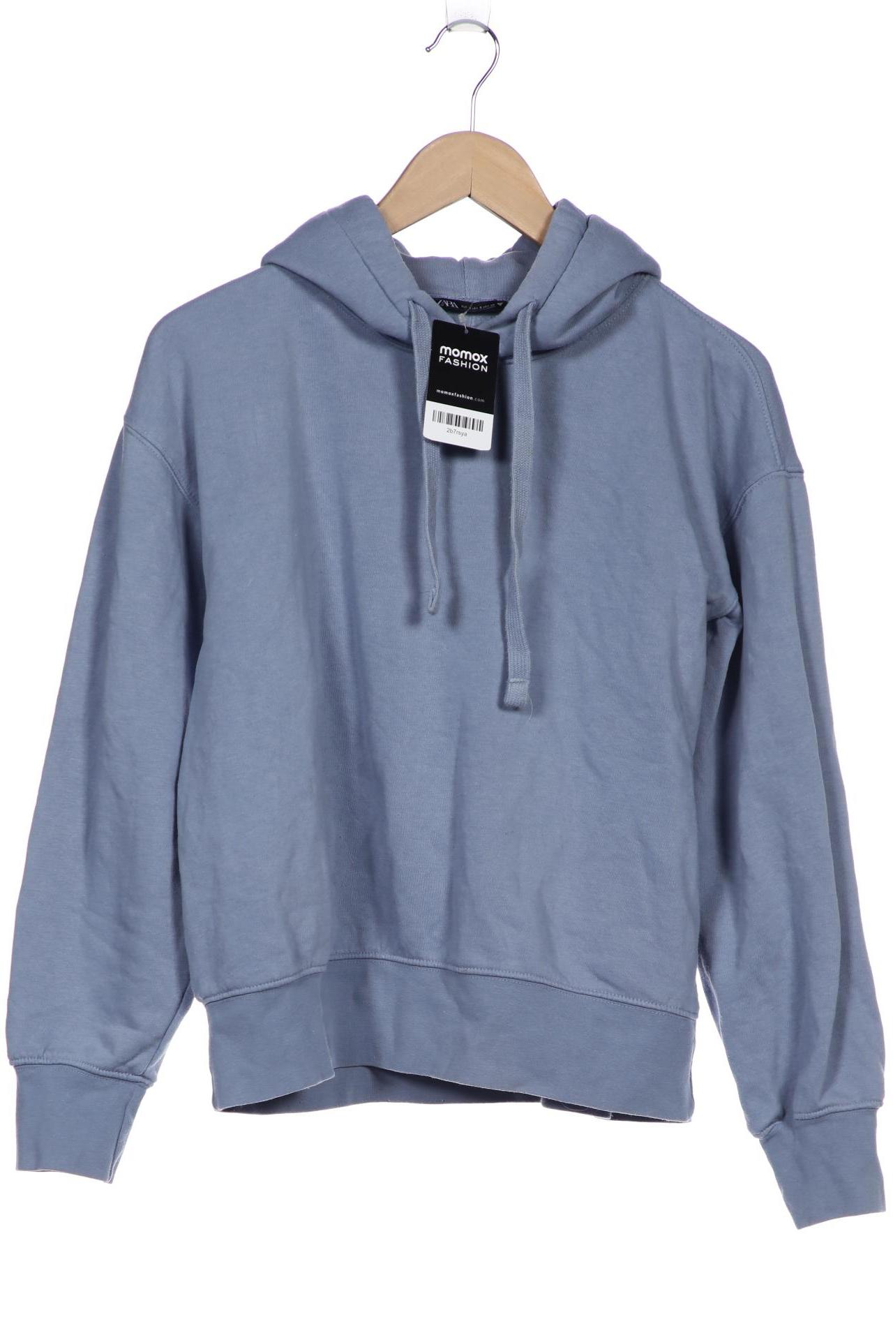 

Zara Damen Kapuzenpullover, blau, Gr. 36