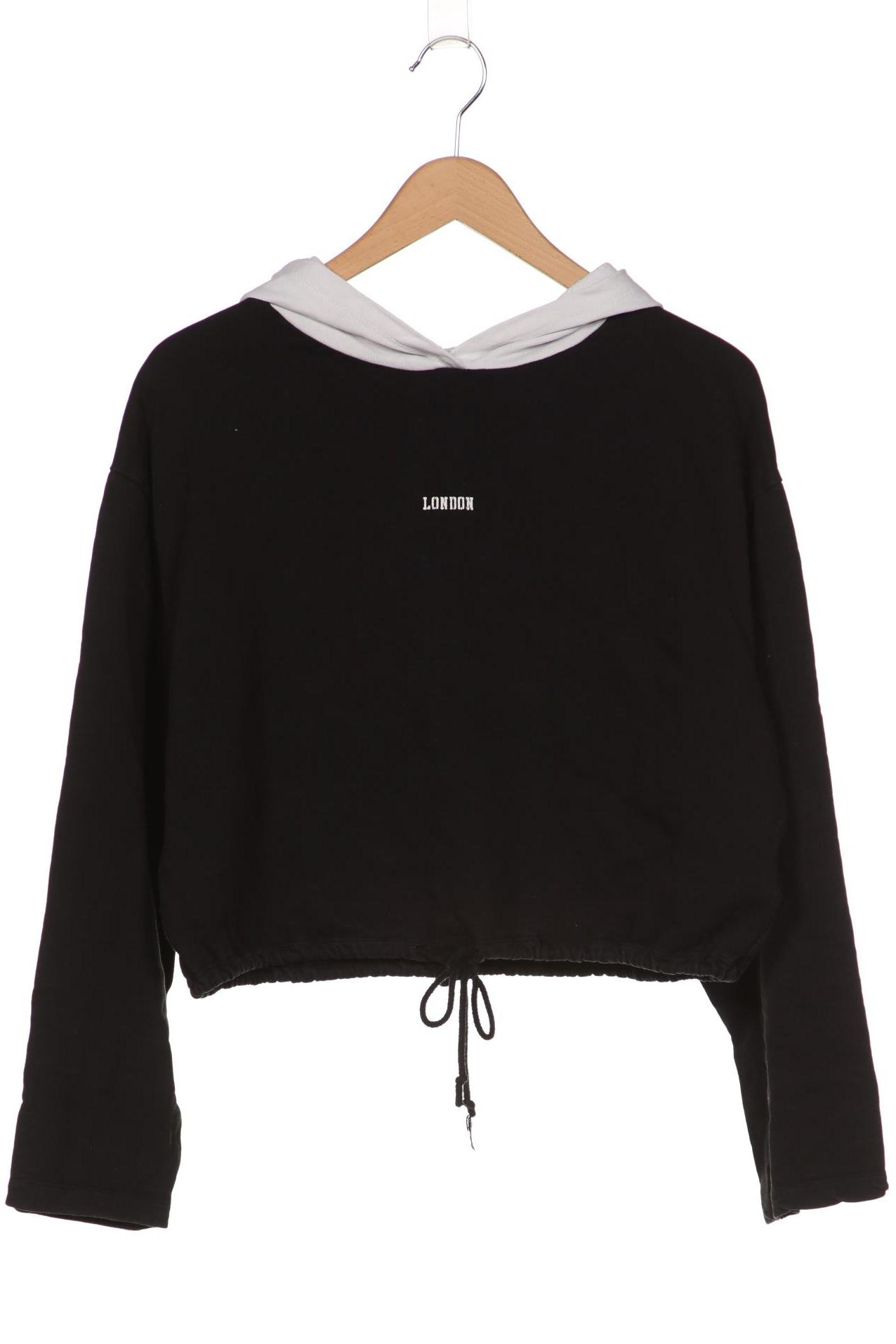 

ZARA Damen Kapuzenpullover, schwarz