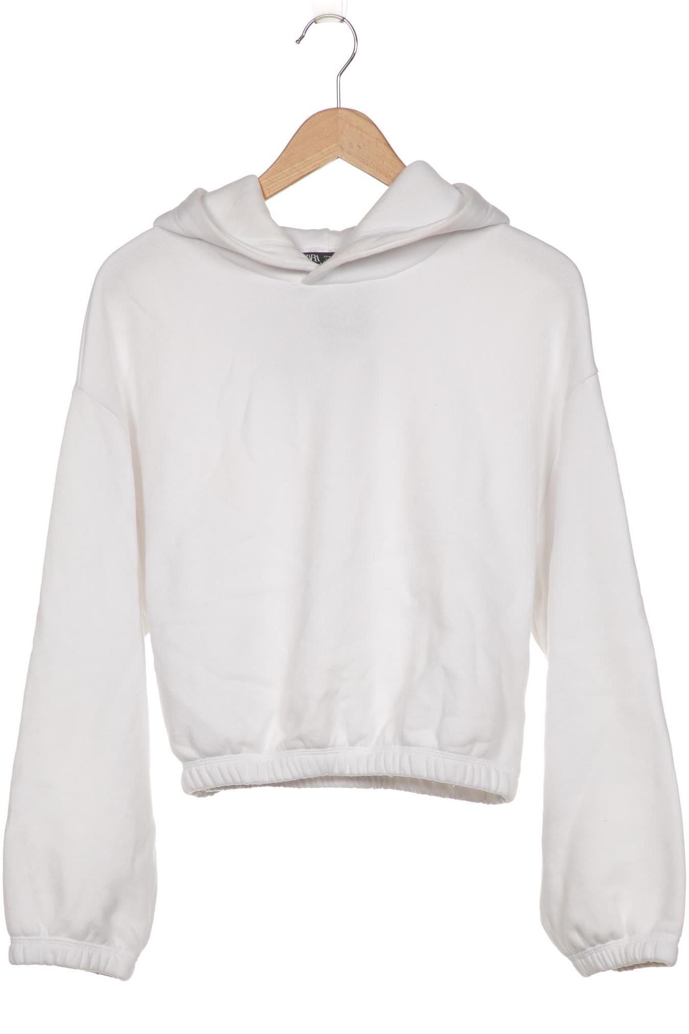 

ZARA Damen Kapuzenpullover, weiß