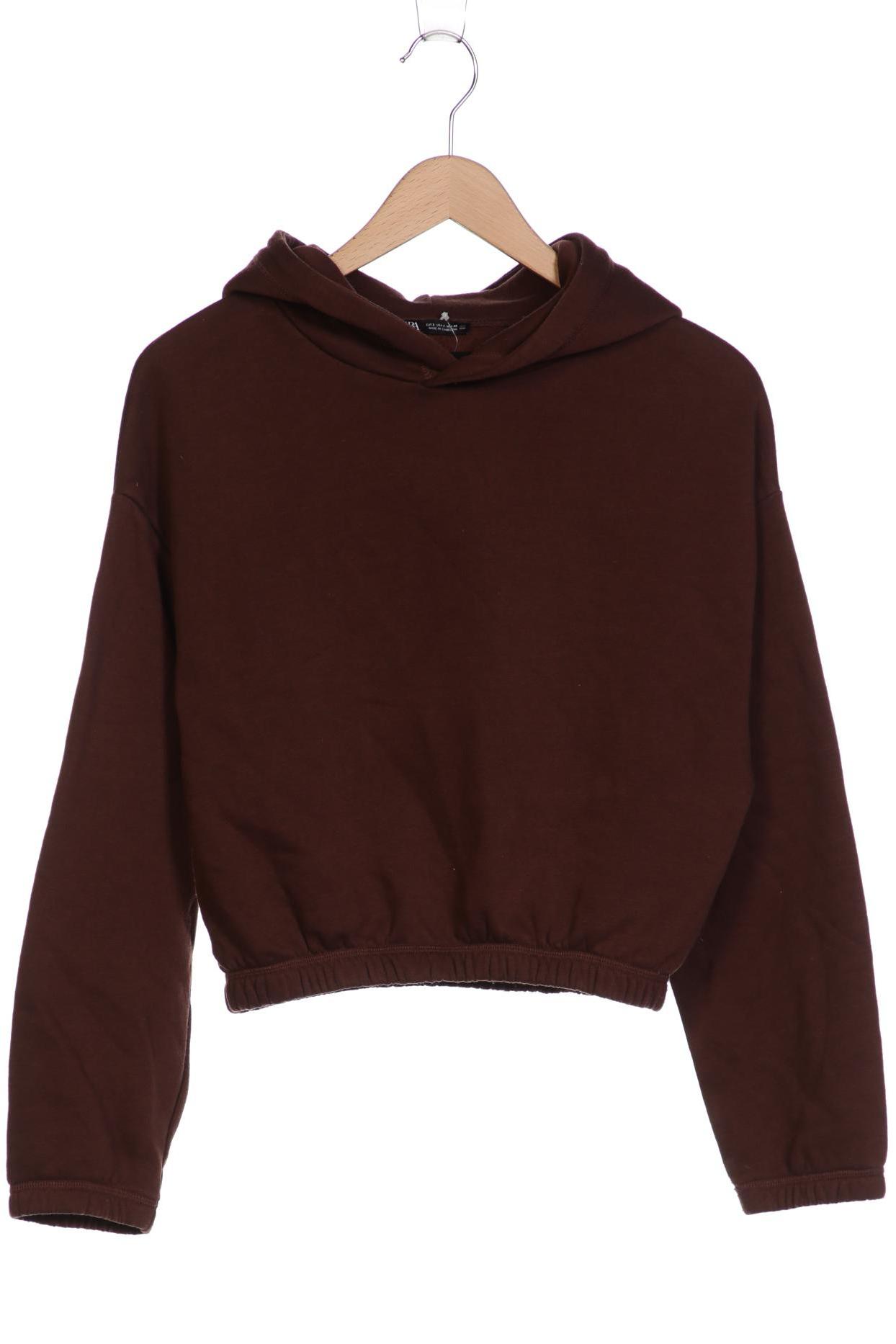 

Zara Damen Kapuzenpullover, braun, Gr. 36