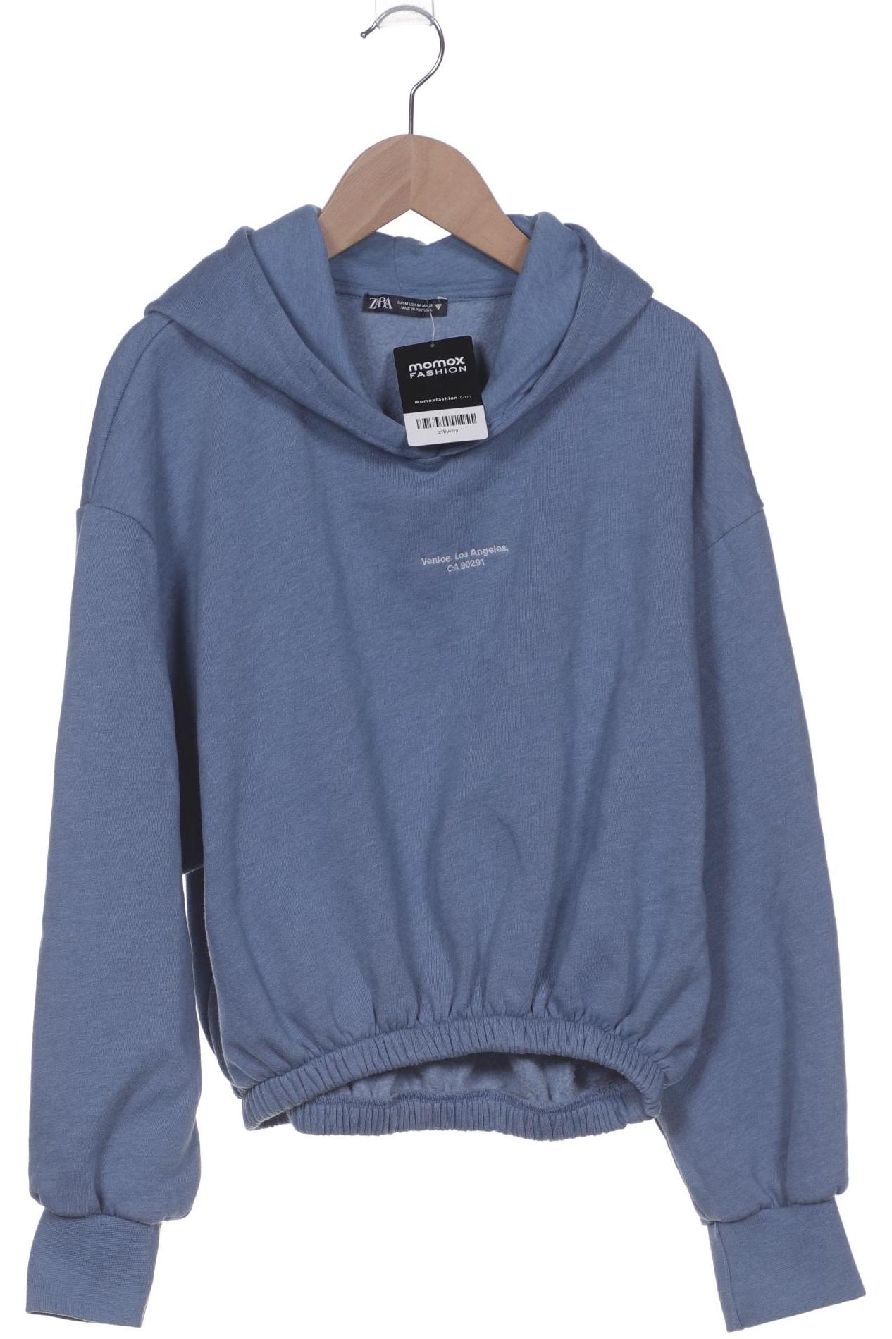 

Zara Damen Kapuzenpullover, blau, Gr. 38