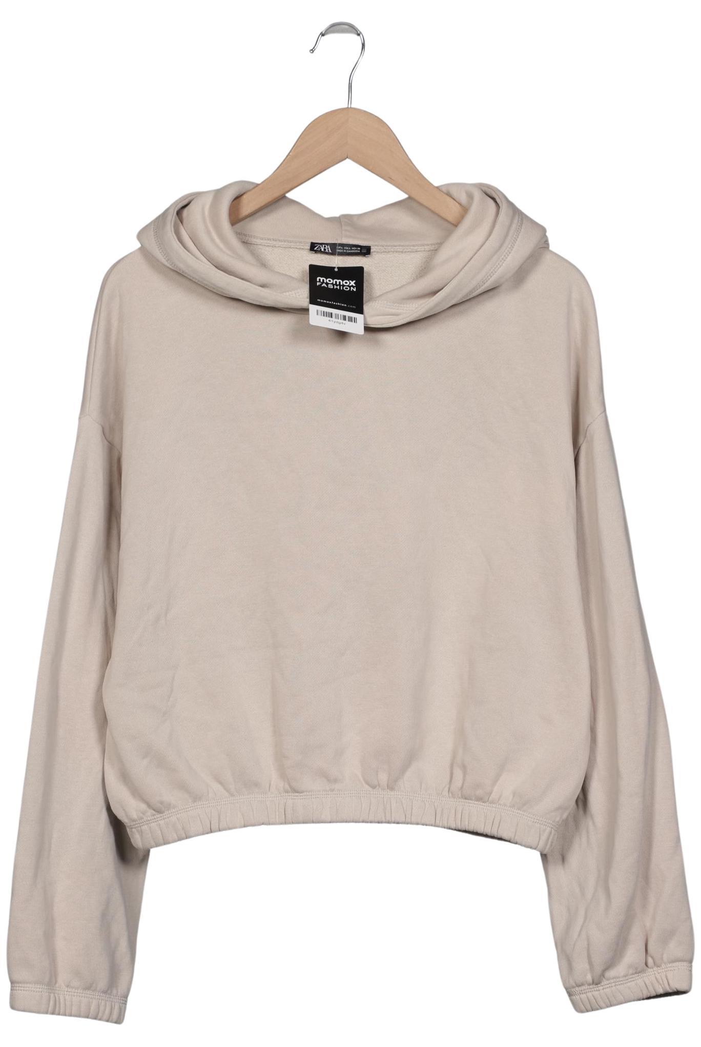

Zara Damen Kapuzenpullover, beige, Gr. 42