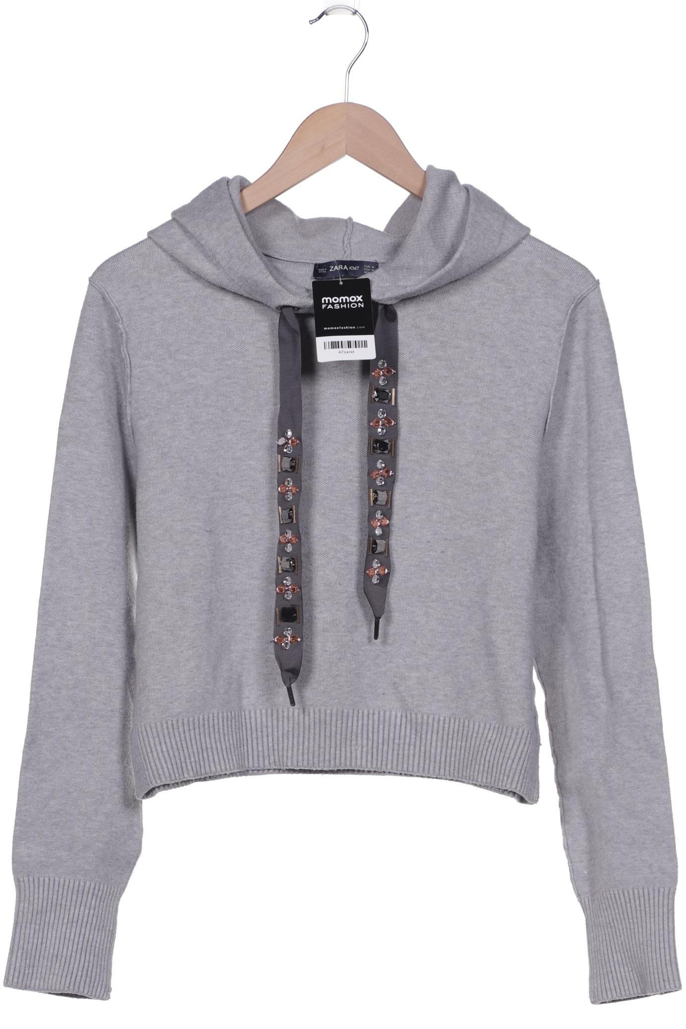 

ZARA Damen Kapuzenpullover, grau
