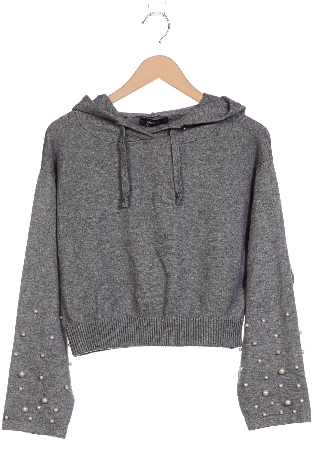 

ZARA Damen Kapuzenpullover, grau