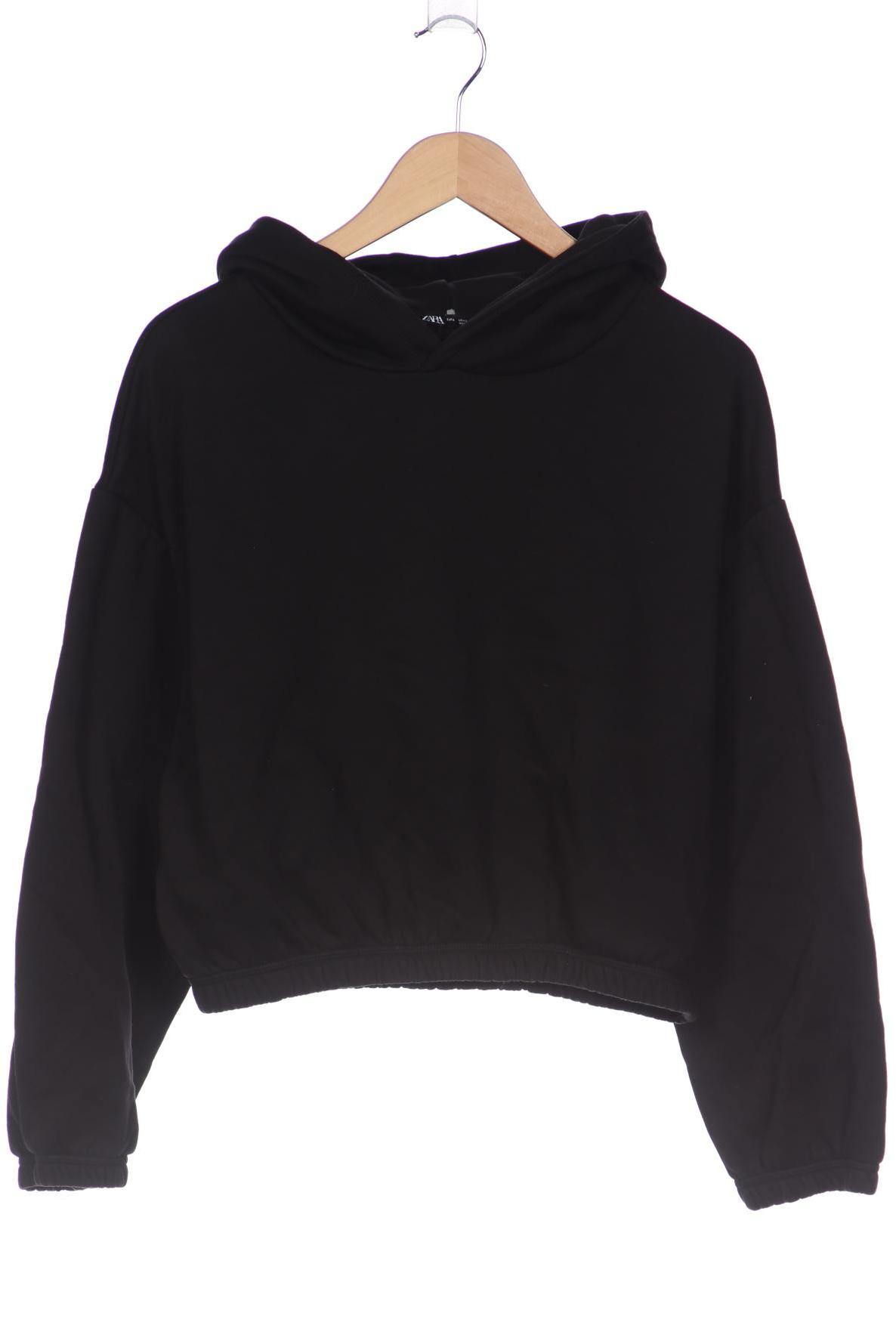 

ZARA Damen Kapuzenpullover, schwarz